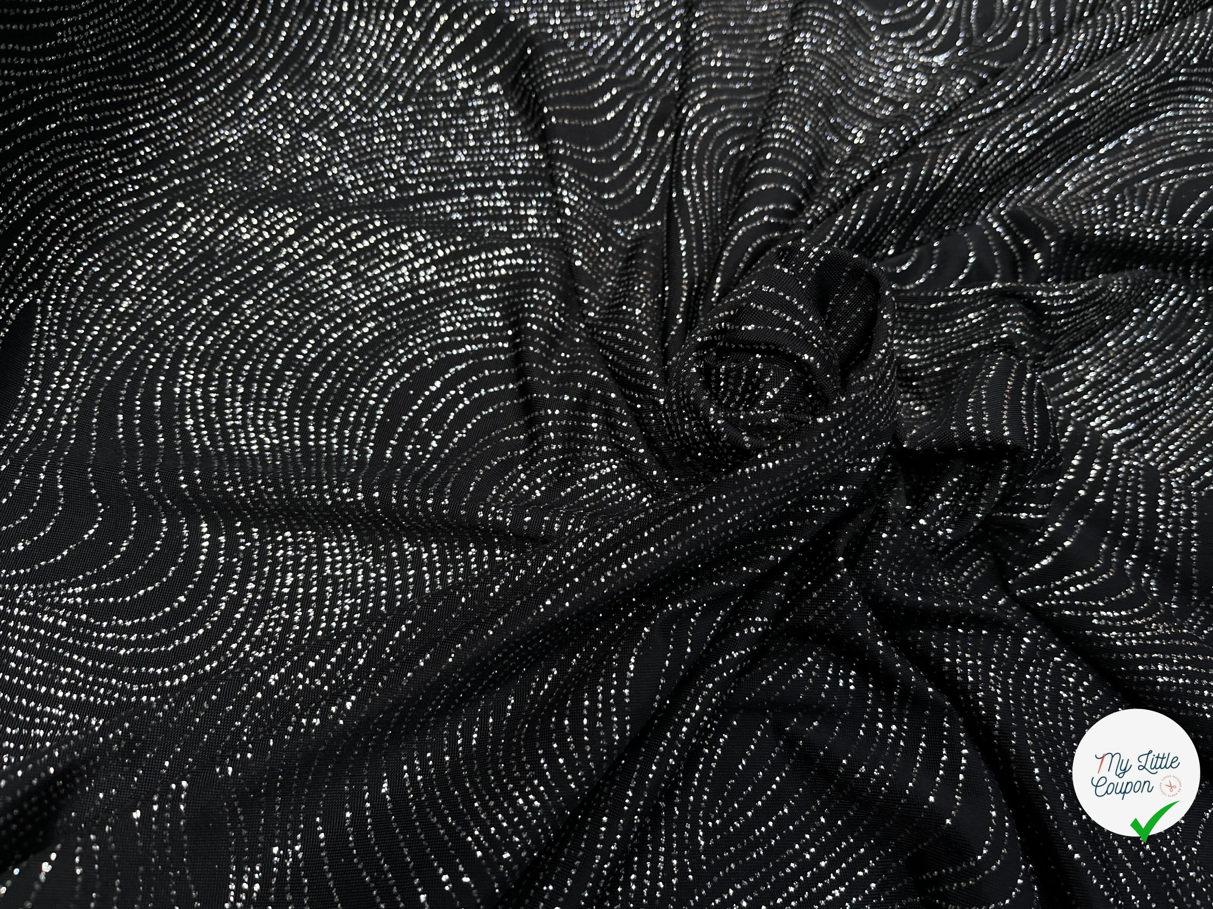 MAILLE FÊTE SÉQUIN BLACK&SILVER - My Little Coupon