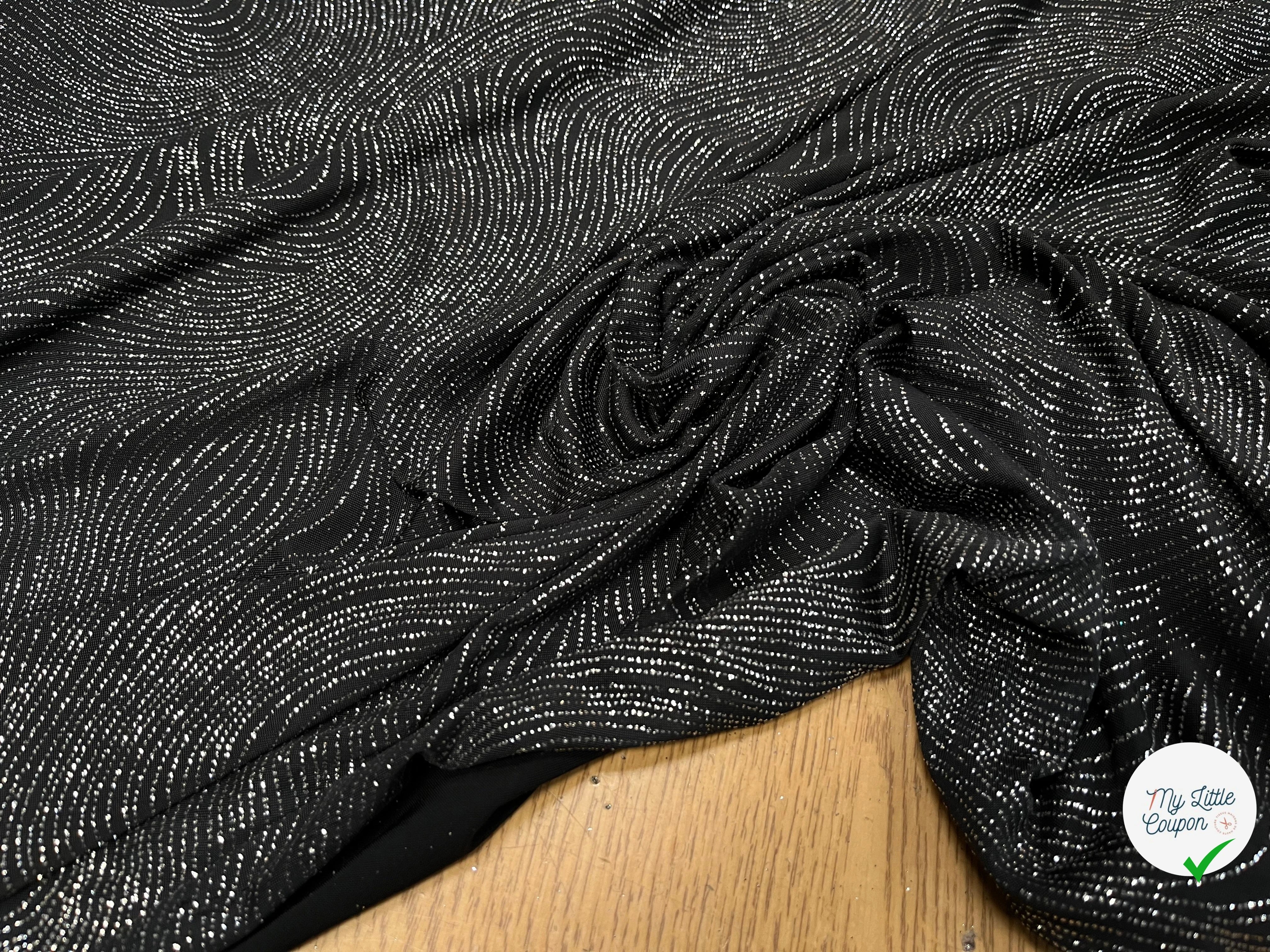 MAILLE FÊTE SÉQUIN BLACK&SILVER - My Little Coupon