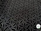 MAILLE FÊTE SÉQUIN GROSSES FEUILLES DE FLEURES BLACK&SILVER - My Little Coupon