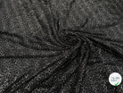 MAILLE FÊTE SÉQUIN MOTIF GLOBE ET GÉOMETRIQUE BLACK&SILVER - My Little Coupon