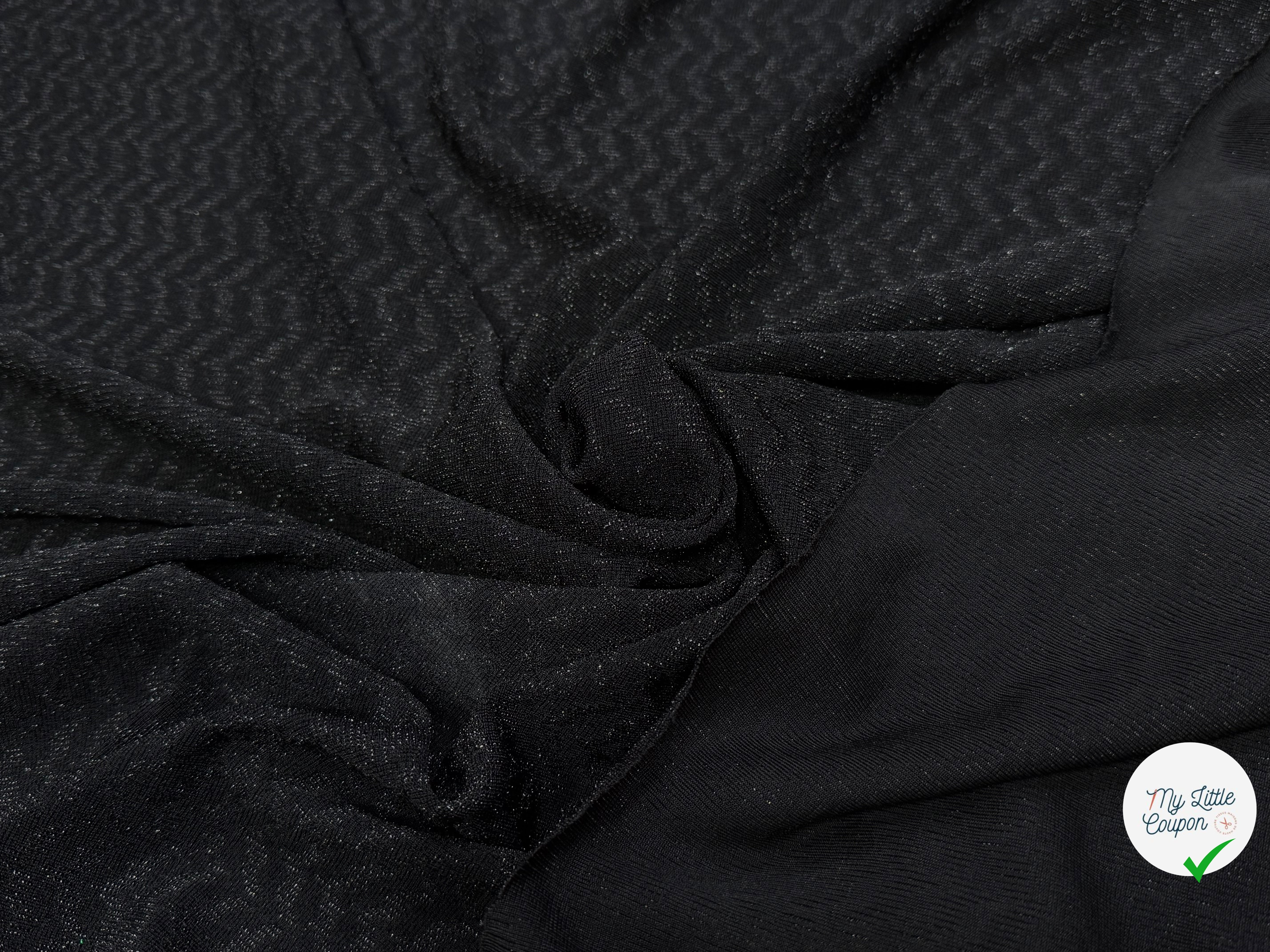 MAILLE FÊTE ULTRA STRETCH BRILLANT BLACK - My Little Coupon