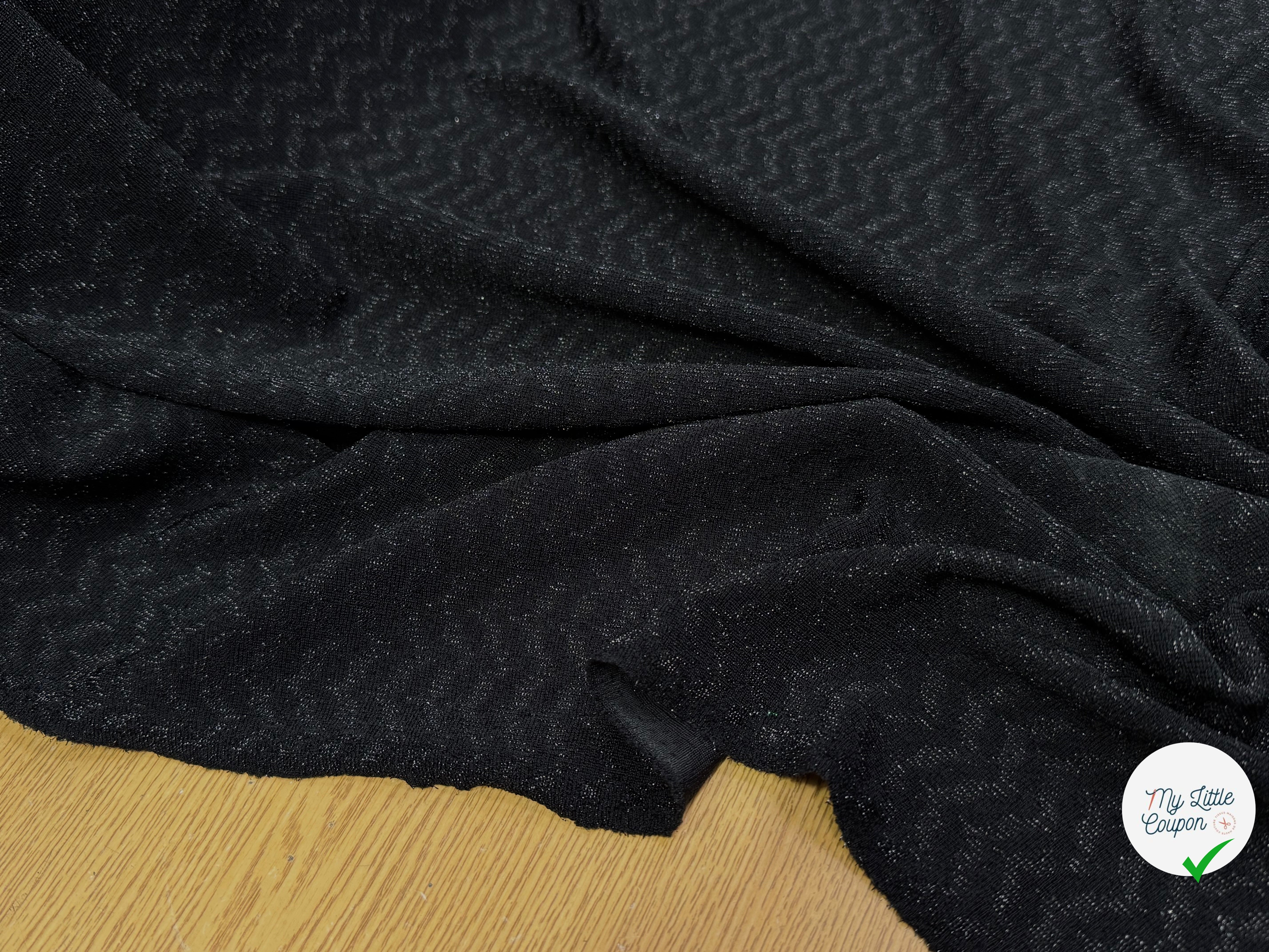 MAILLE FÊTE ULTRA STRETCH BRILLANT BLACK - My Little Coupon