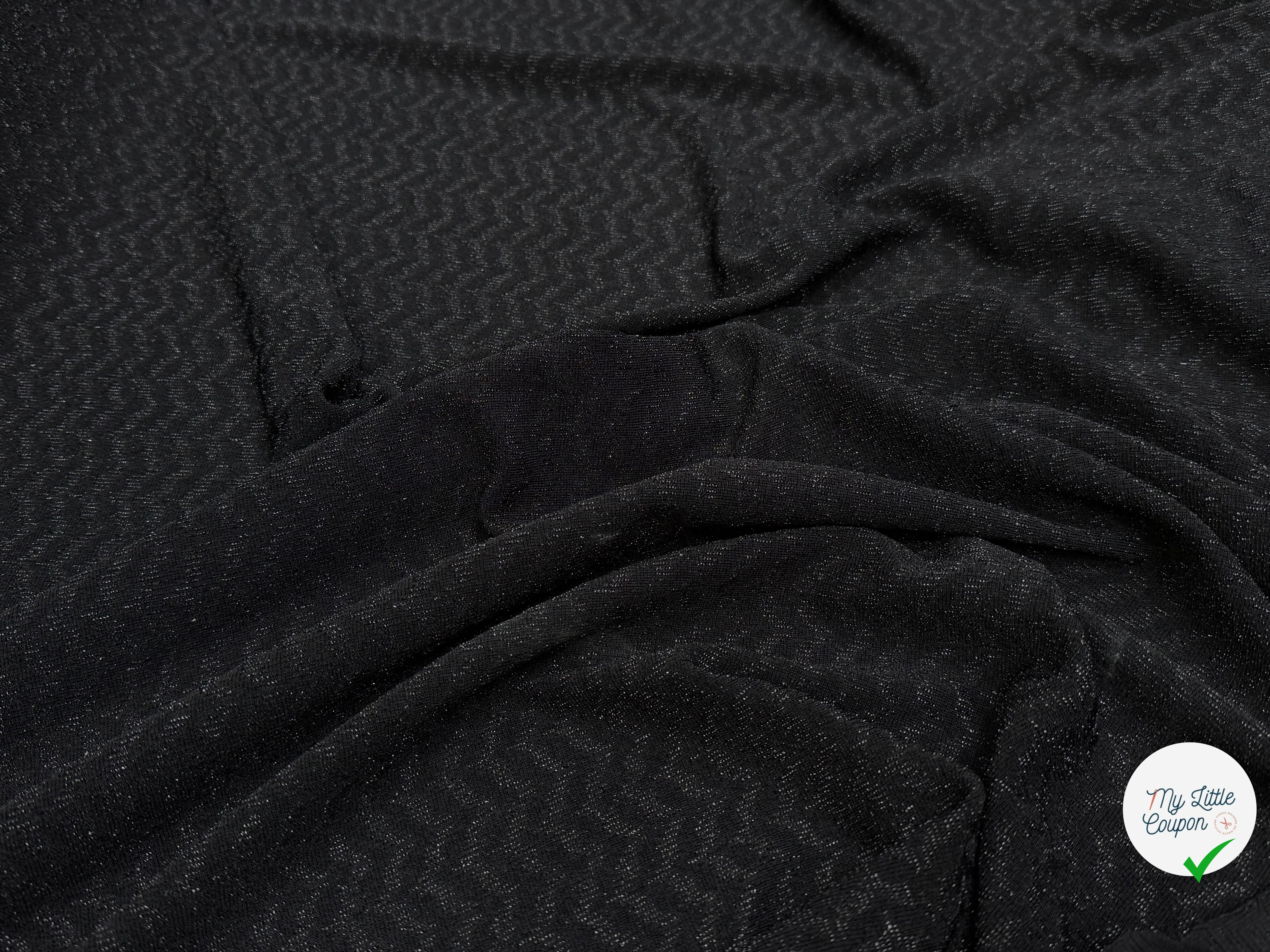 MAILLE FÊTE ULTRA STRETCH BRILLANT BLACK - My Little Coupon