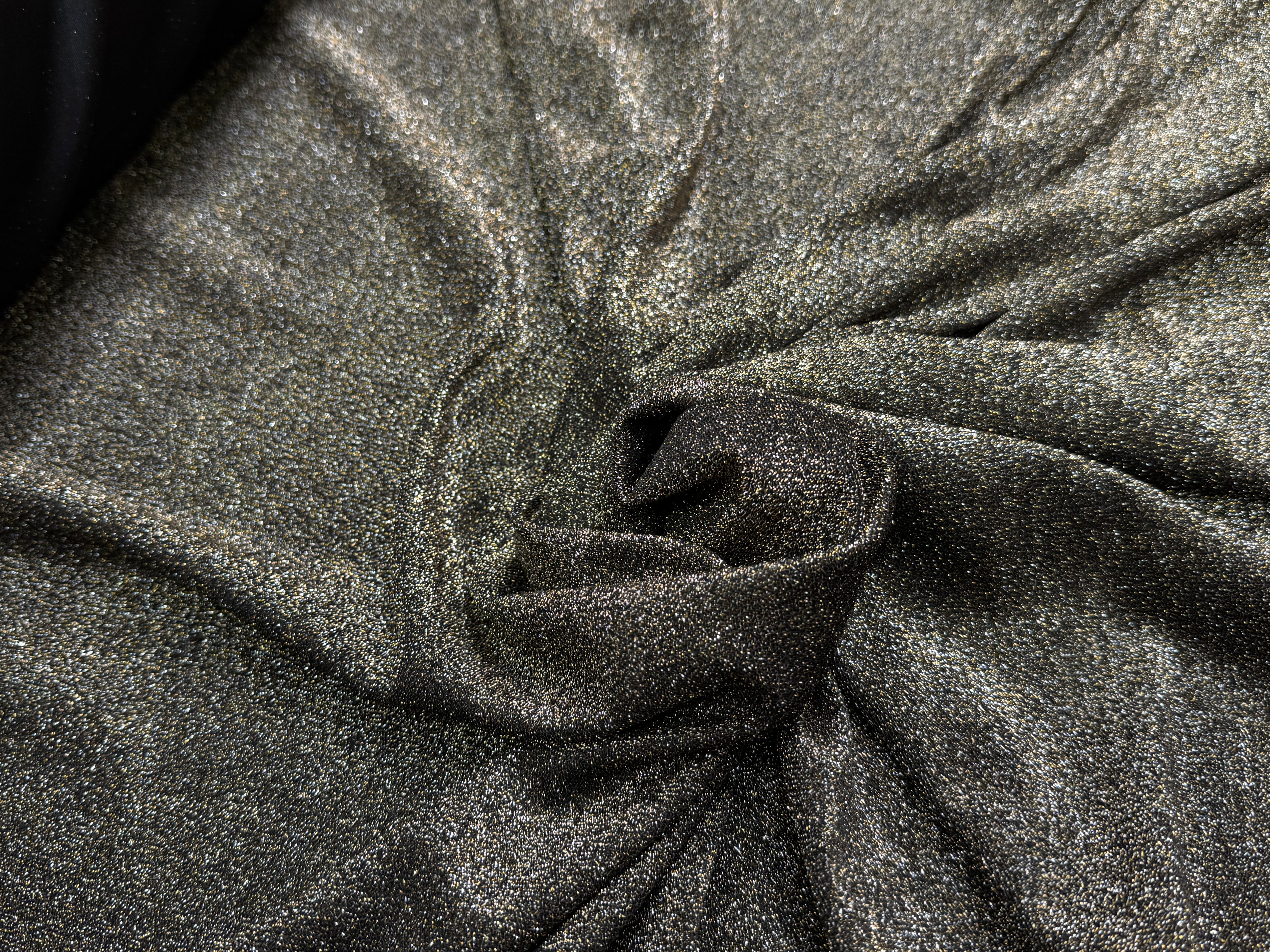 MAILLE FÊTE ULTRA STRETCH BRILLANT OR ARGENTÉ POLY FRENCH TERRY 2 TONE - My Little Coupon