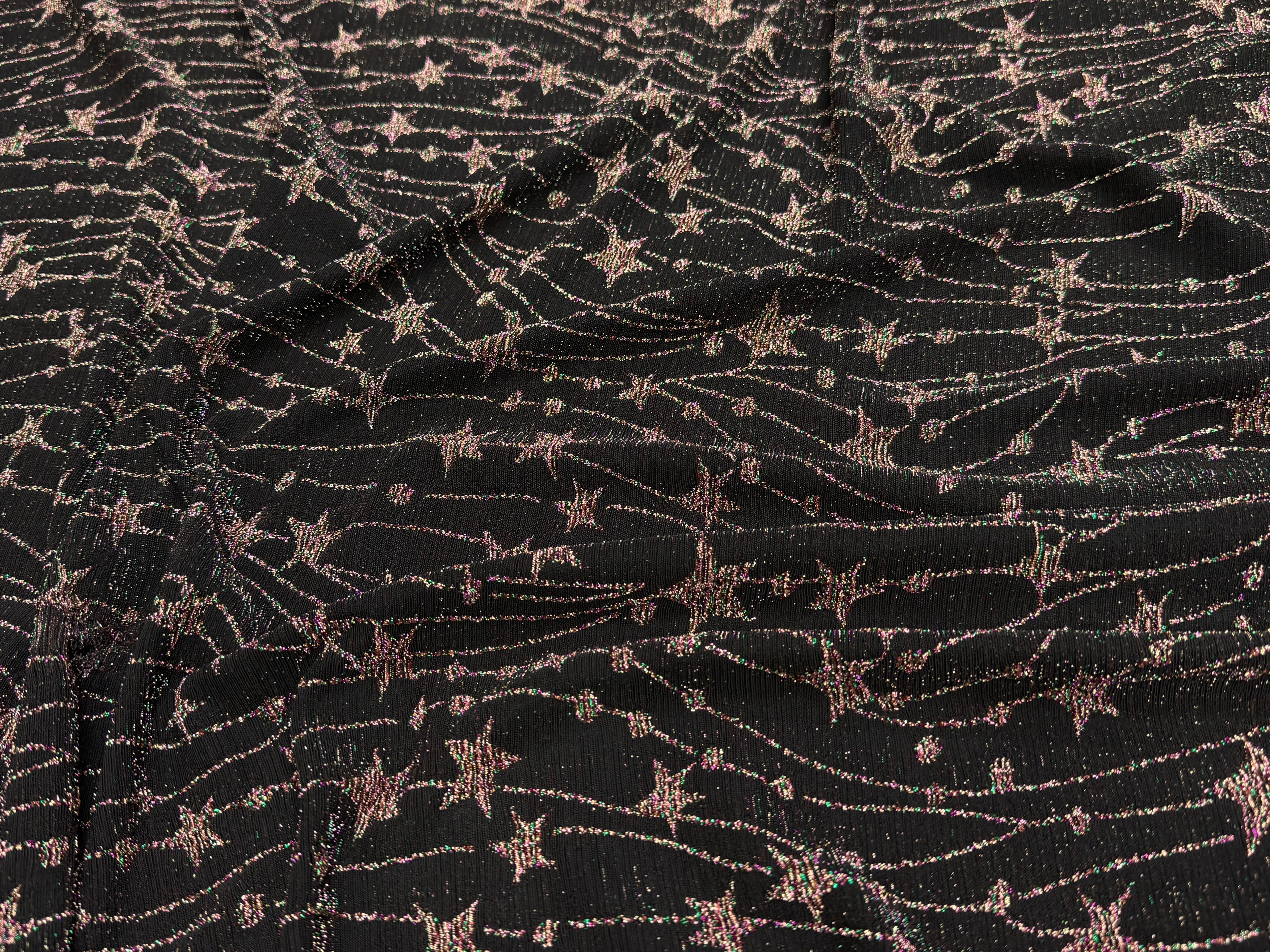MAILLE FÊTE ULTRA STRETCH BRILLANT FEU D'ARTIFICE POLY MULTICOL VIOLET AS HANGER - My Little Coupon