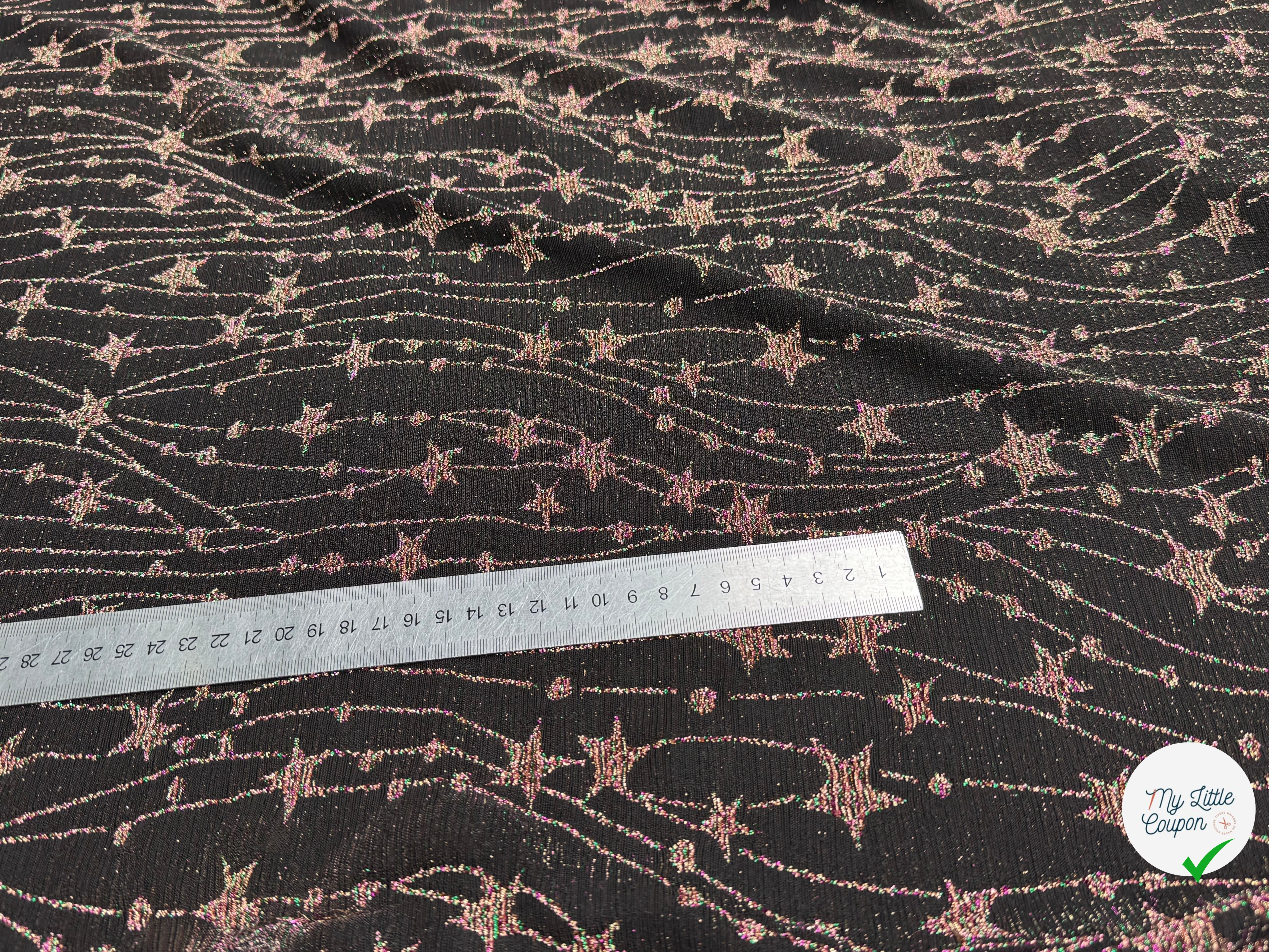 MAILLE FÊTE ULTRA STRETCH BRILLANT FEU D'ARTIFICE POLY MULTICOL VIOLET AS HANGER - My Little Coupon