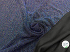 MAILLE FÊTE ULTRA STRETCH BRILLANT POLY MULTICOL INTERLOCK BLEU - My Little Coupon