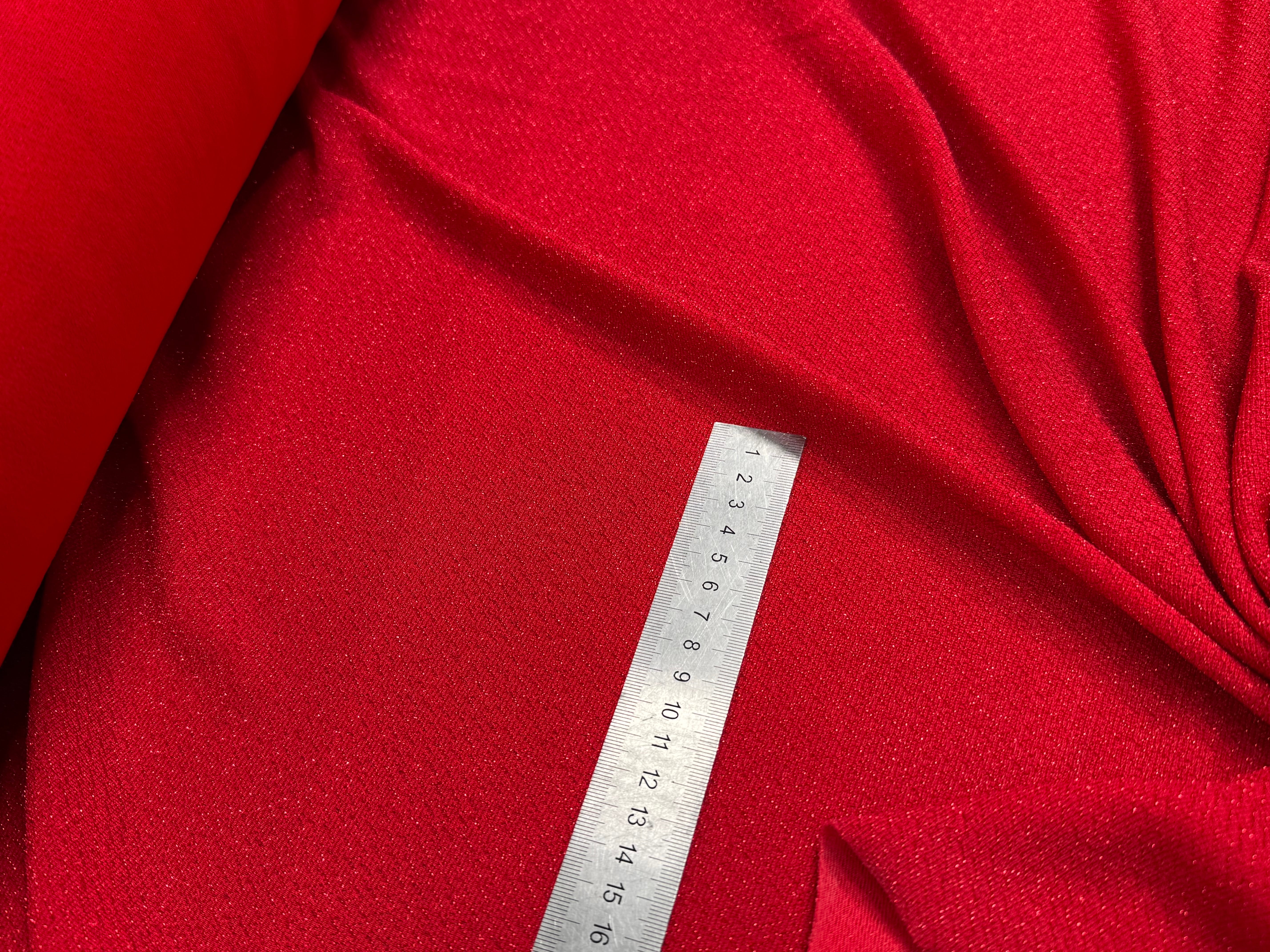 MAILLE FÊTE ULTRA STRETCH BRILLANT RED - My Little Coupon