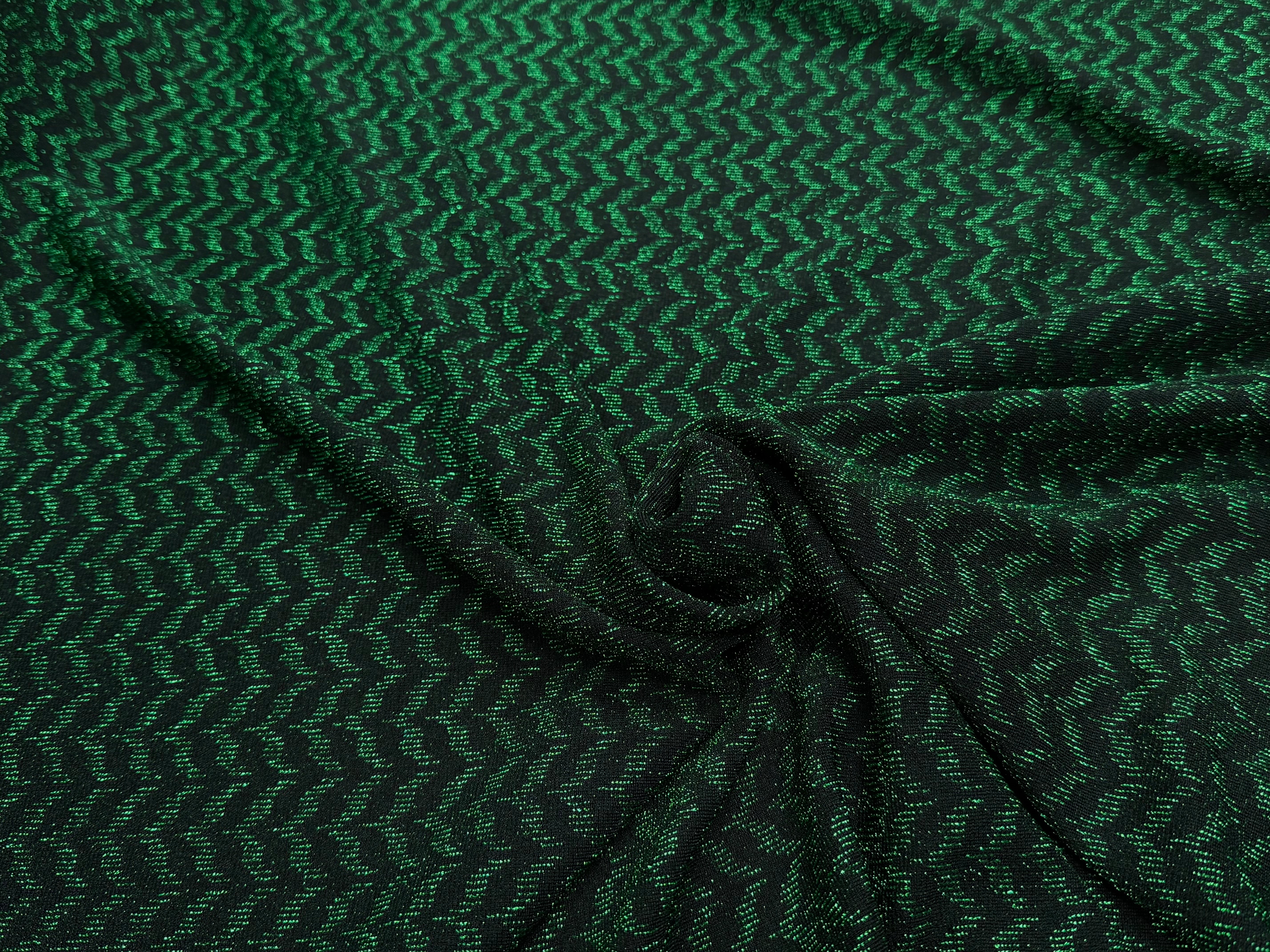 MAILLE FÊTE ULTRA STRETCH BRILLANT VERT - My Little Coupon