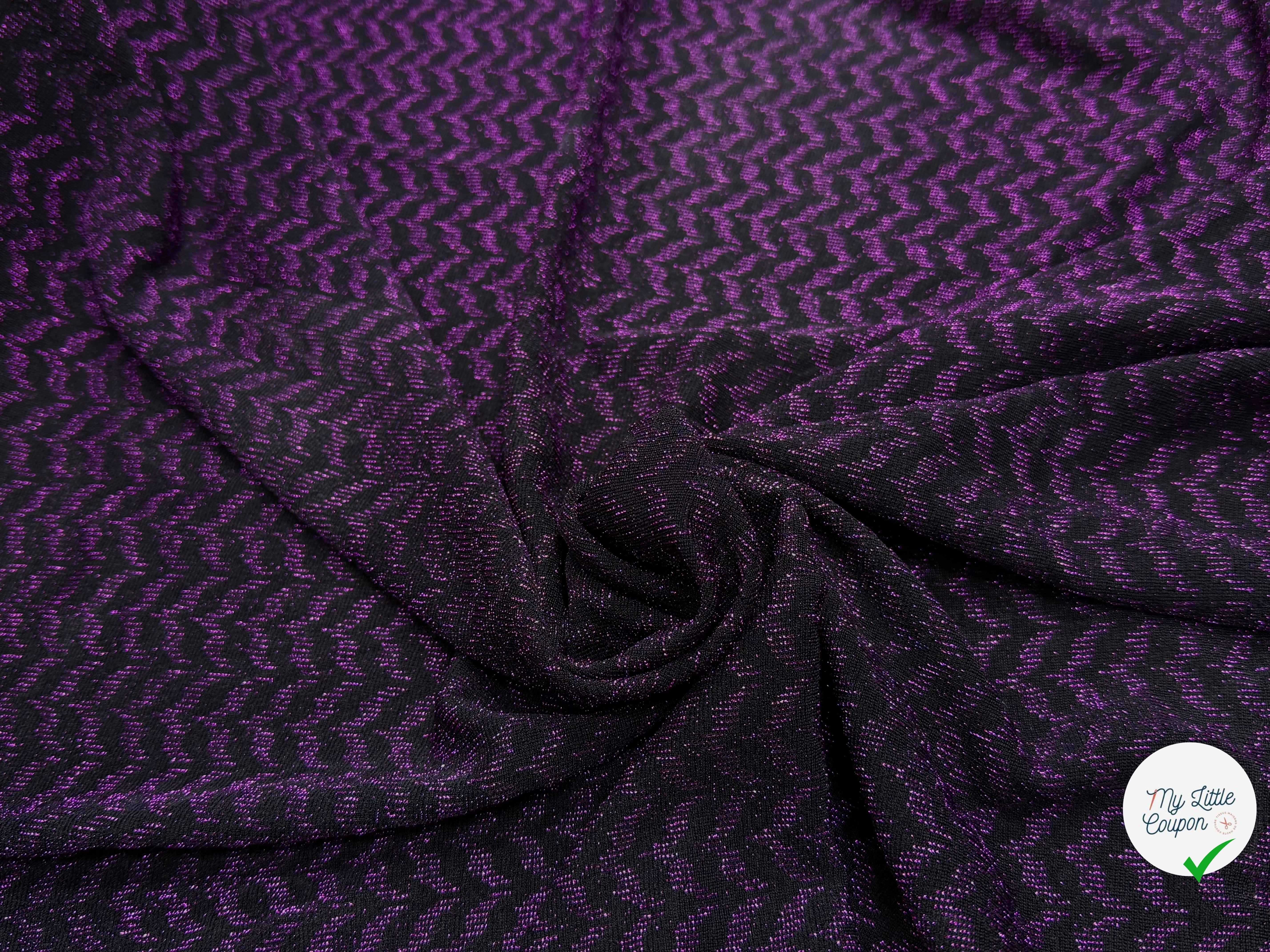 MAILLE FÊTE ULTRA STRETCH BRILLANT VIOLET - My Little Coupon