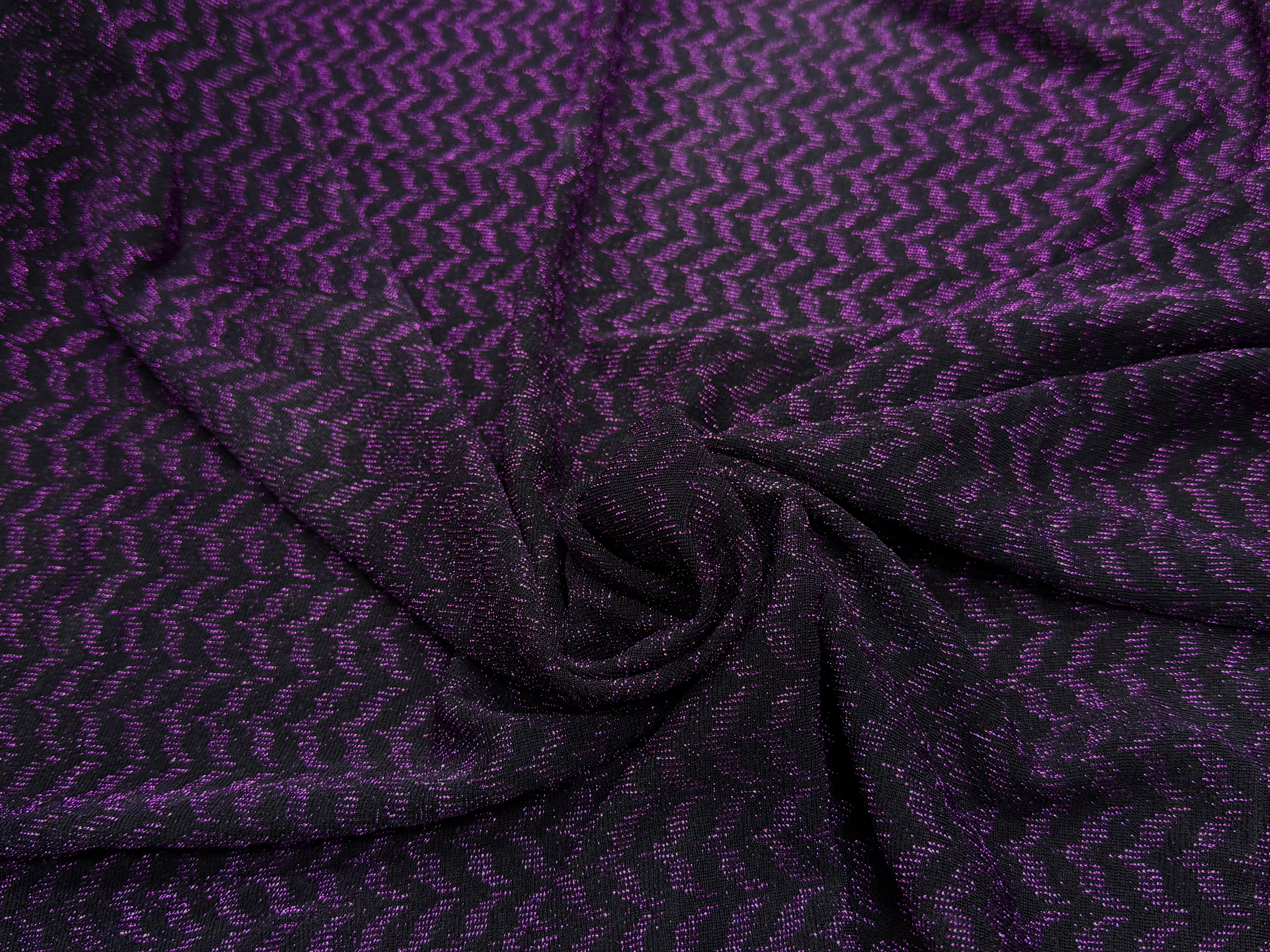 MAILLE FÊTE ULTRA STRETCH BRILLANT VIOLET - My Little Coupon