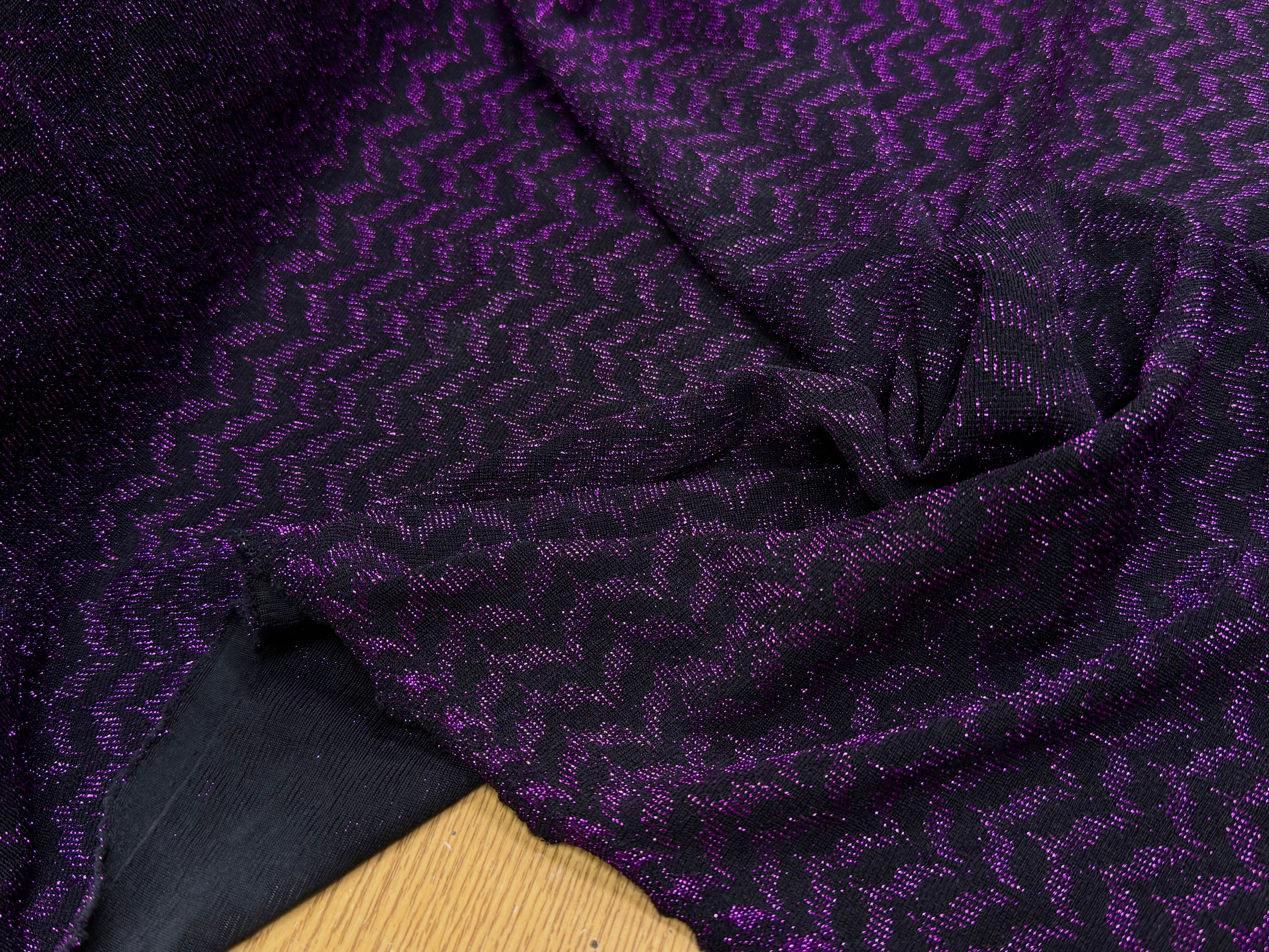 MAILLE FÊTE ULTRA STRETCH BRILLANT VIOLET - My Little Coupon