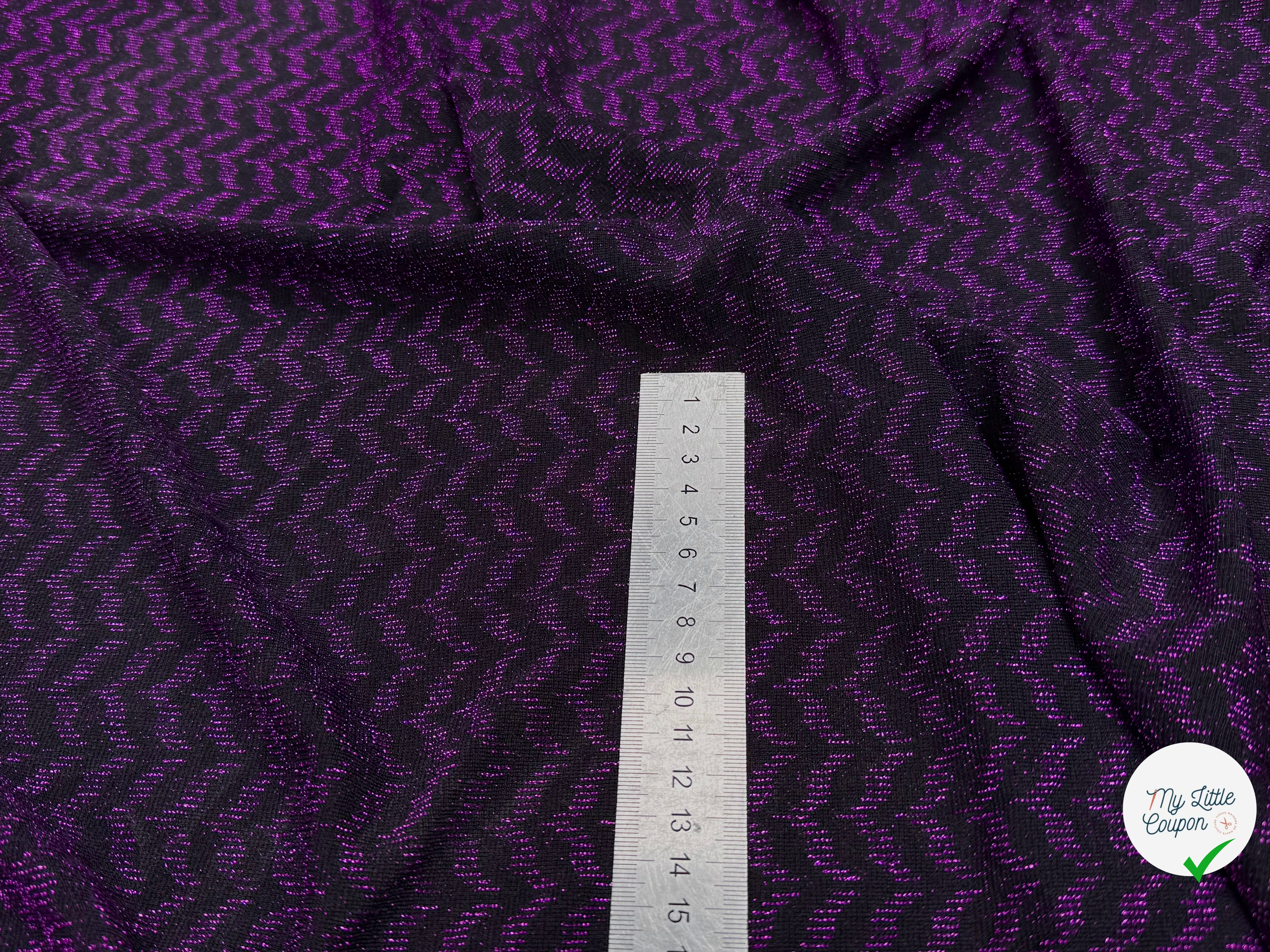 MAILLE FÊTE ULTRA STRETCH BRILLANT VIOLET - My Little Coupon