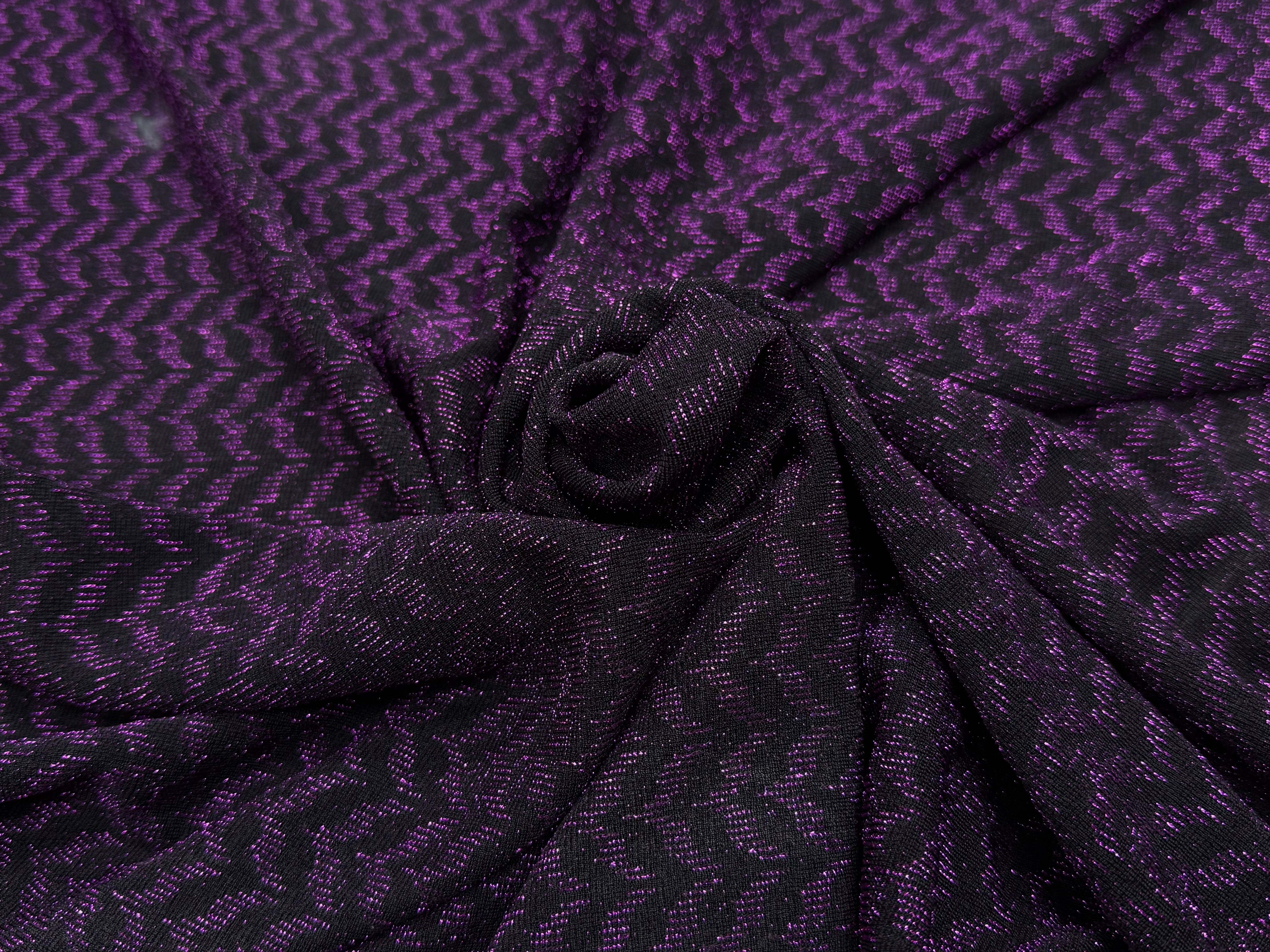 MAILLE FÊTE ULTRA STRETCH BRILLANT VIOLET - My Little Coupon