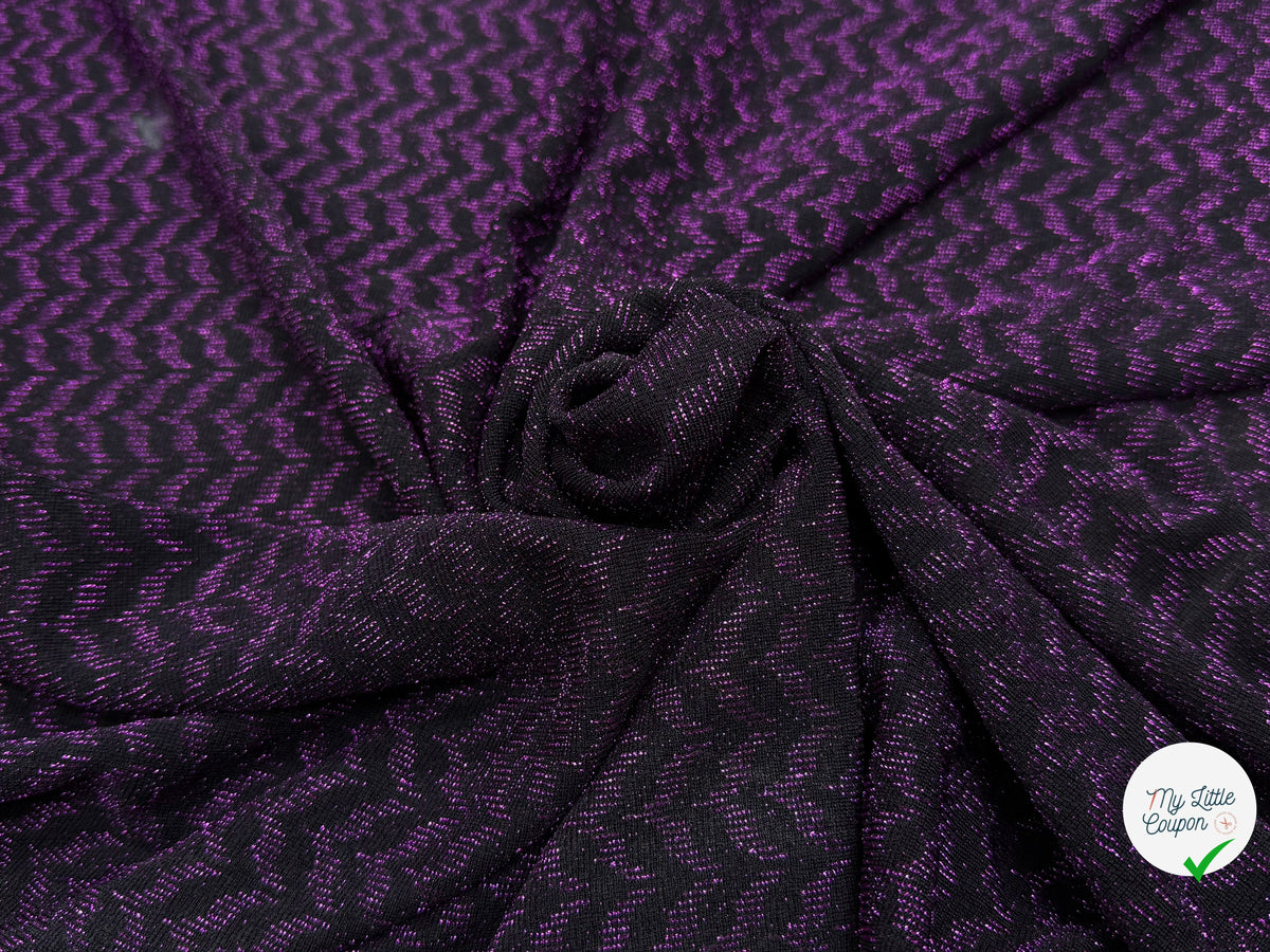 MAILLE FÊTE ULTRA STRETCH BRILLANT VIOLET - My Little Coupon