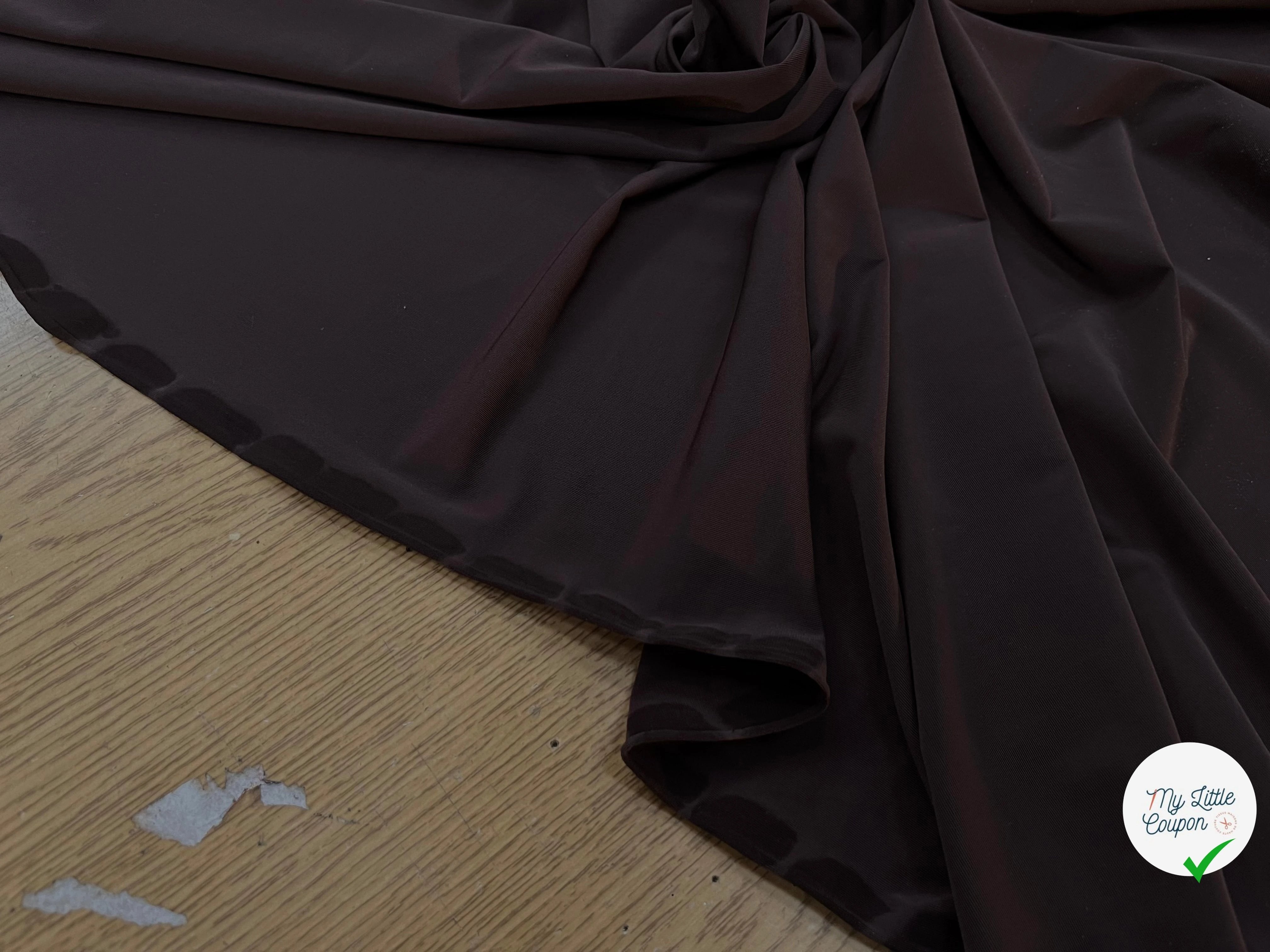 MAILLE FINE SECONDE PEAU MARRON PRUNE - My Little Coupon