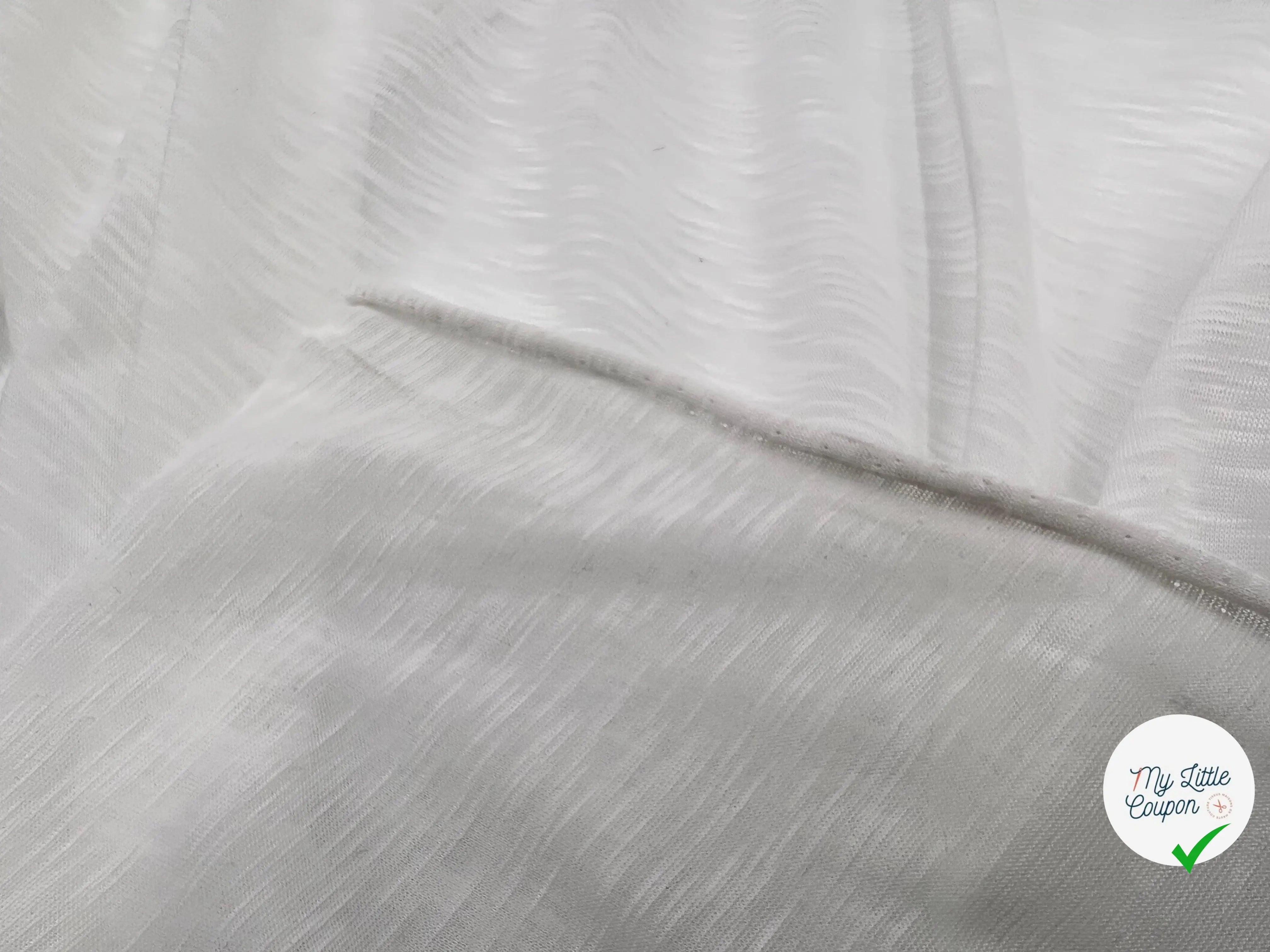 MAILLE FLAMMÉE COLORI BLANC - My Little Coupon - tissu - coudre
