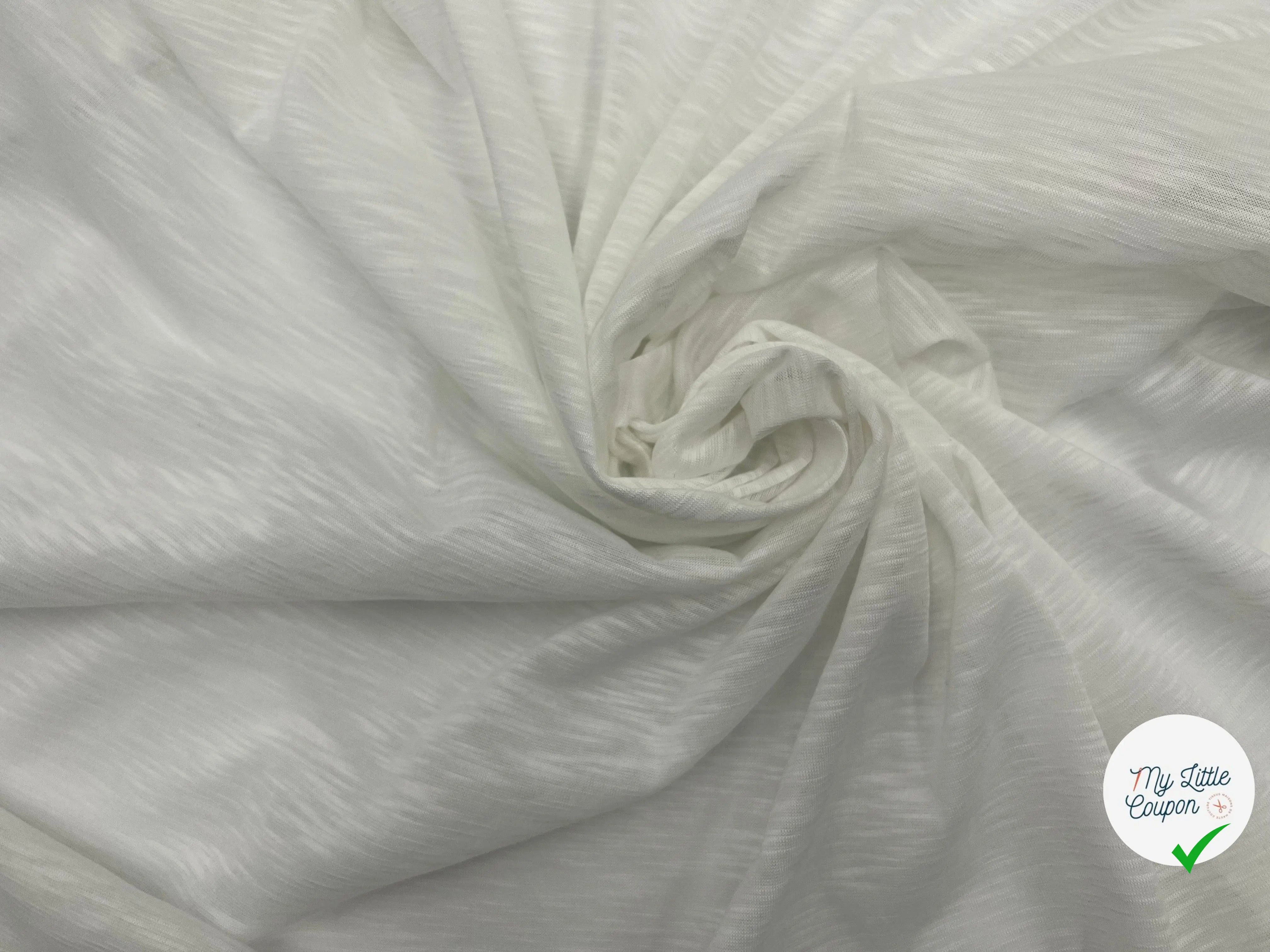 MAILLE FLAMMÉE COLORI BLANC - My Little Coupon - tissu - coudre