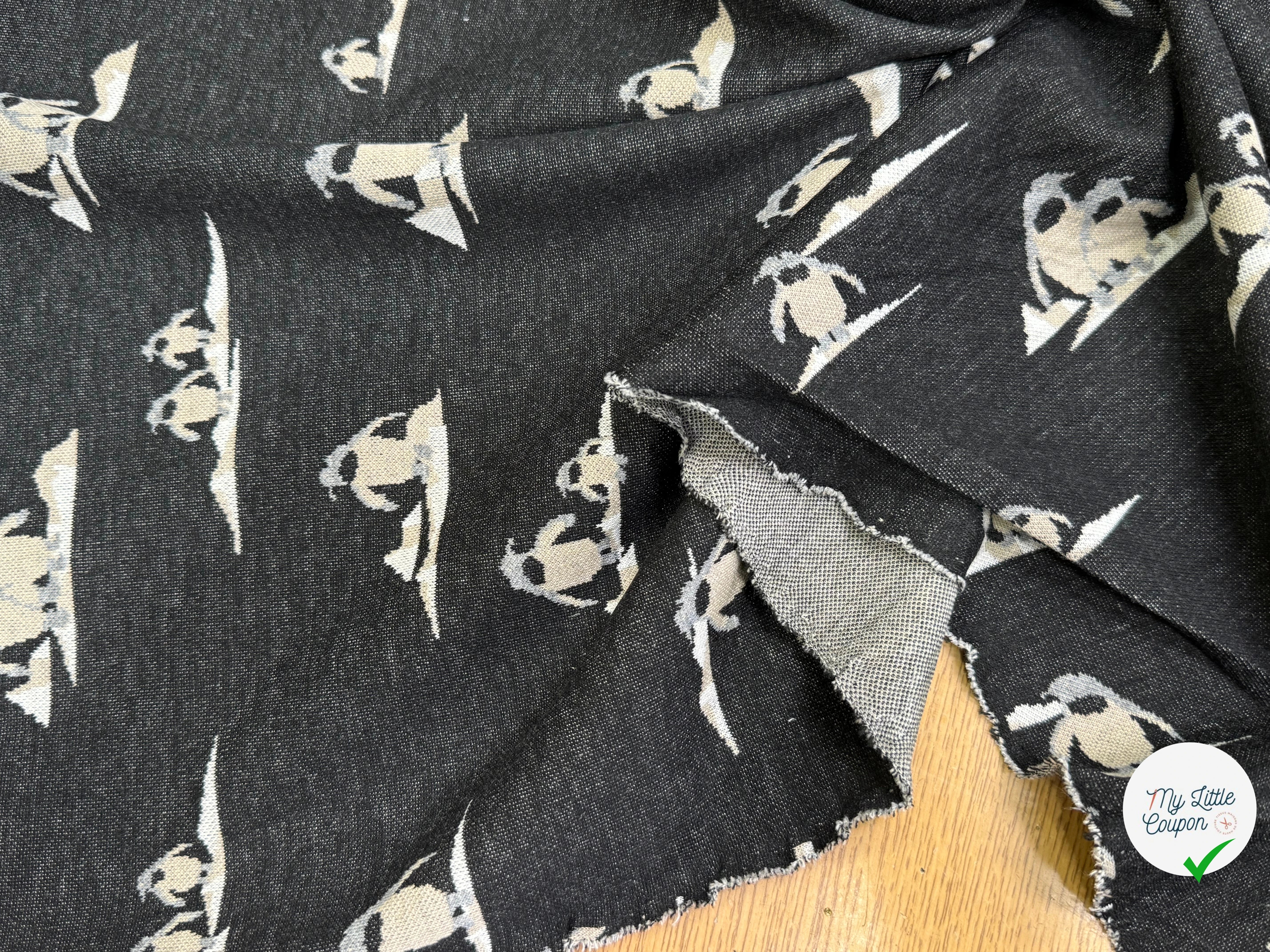 MAILLE JACQUARD ESPRIT MILANO IMPRIMÉ PINGOUINS GRIS ANTHRACITE - My Little Coupon