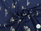 MAILLE JACQUARD ESPRIT MILANO PINGOUINS BLEU MARINE DIVA PINGOUIN MARINE - My Little Coupon