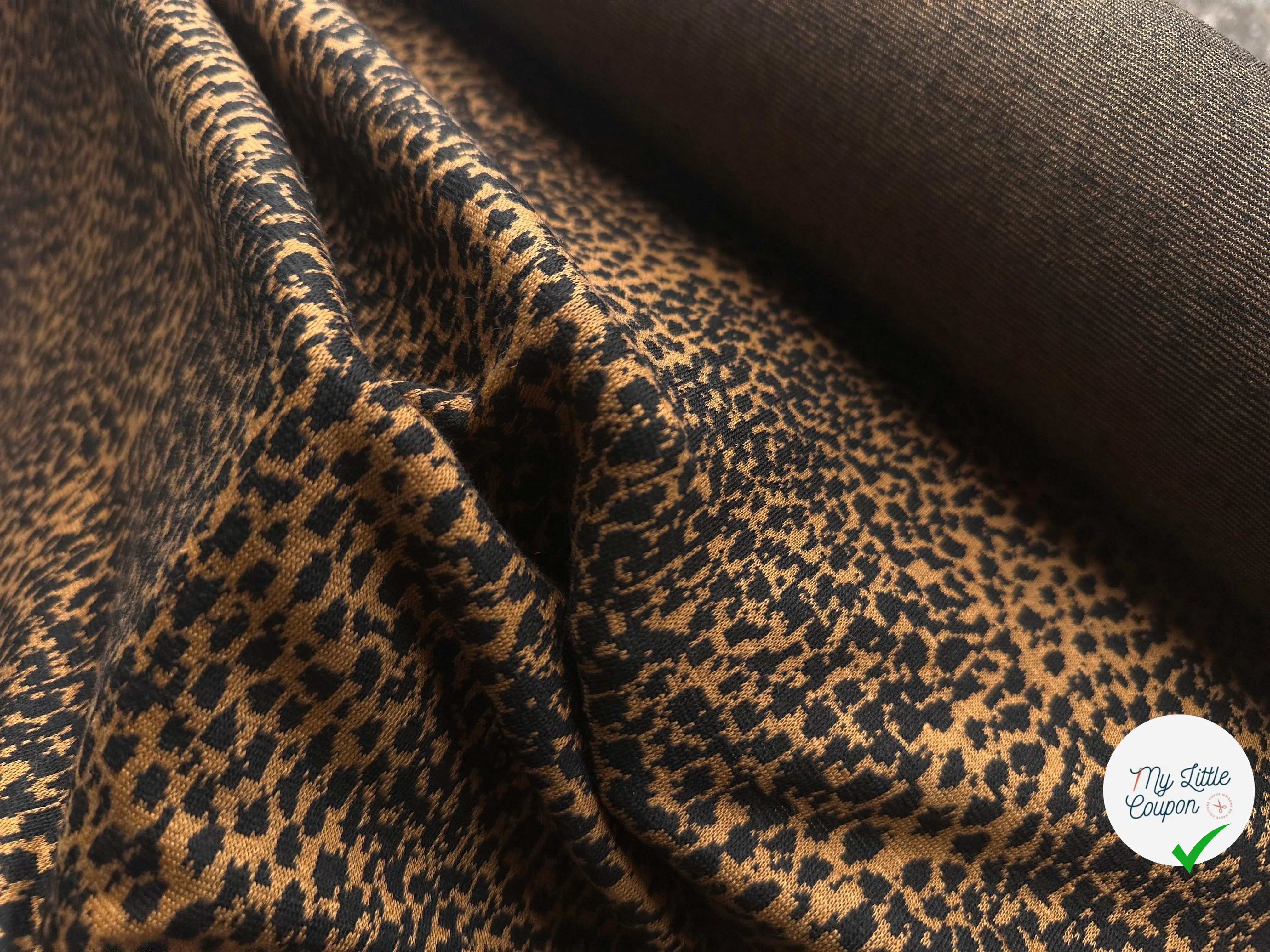 MAILLE JACQUARD LÉOPARD - My Little Coupon - tissu - coudre