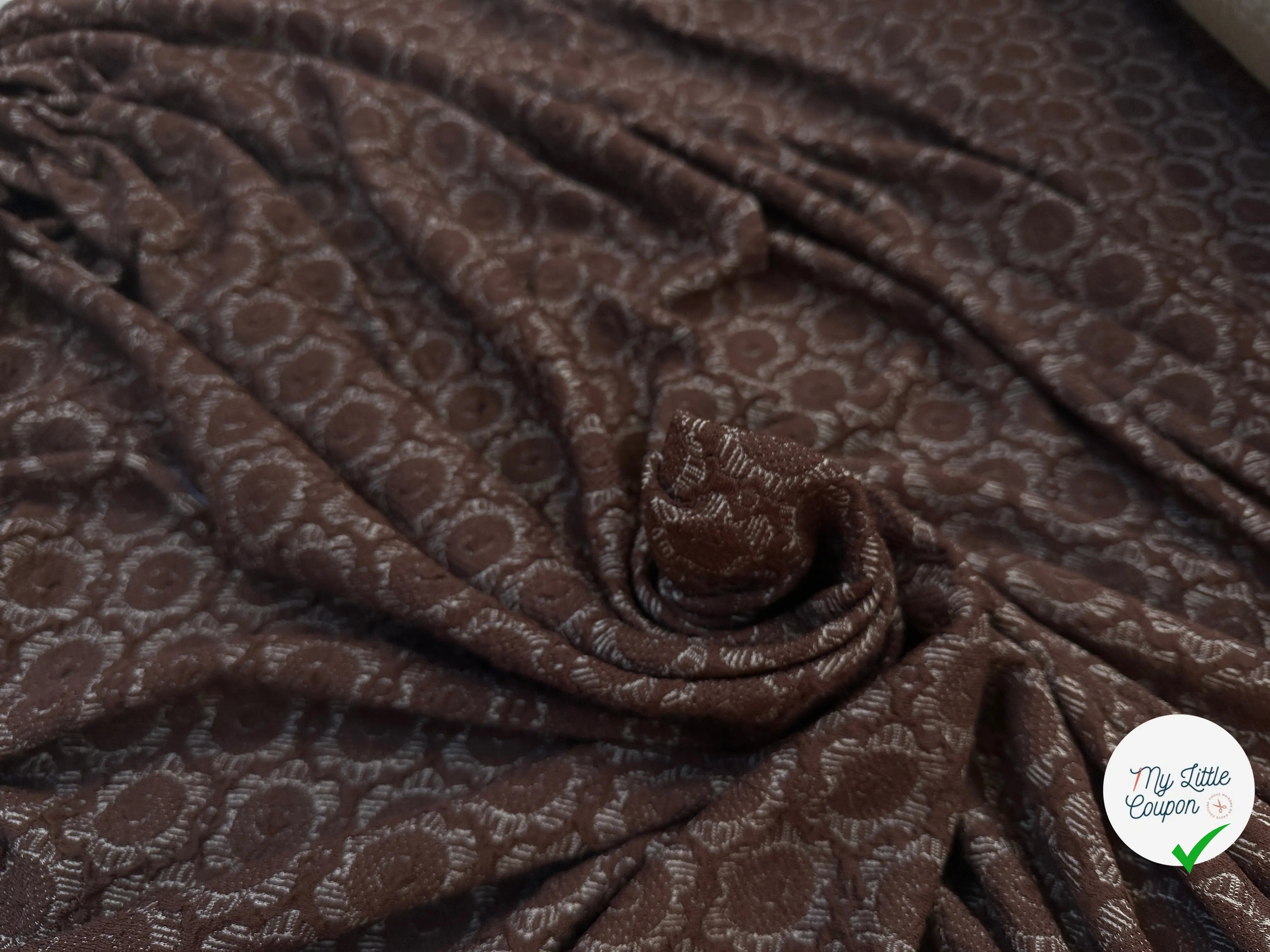 MAILLE JACQUARD VISCOSE PETALES DE ROSE - My Little Coupon