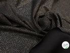 MAILLE JERSEY FOND NOIR POINT ARGENTÉ REFLET BRONZE - My Little Coupon