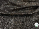 MAILLE JERSEY FOND NOIR POINT ARGENTÉ REFLET BRONZE - My Little Coupon