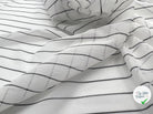 MAILLE LÉGÈRE STRETCH RAYURES FINES NOIRES - My Little Coupon - tissu - coudre