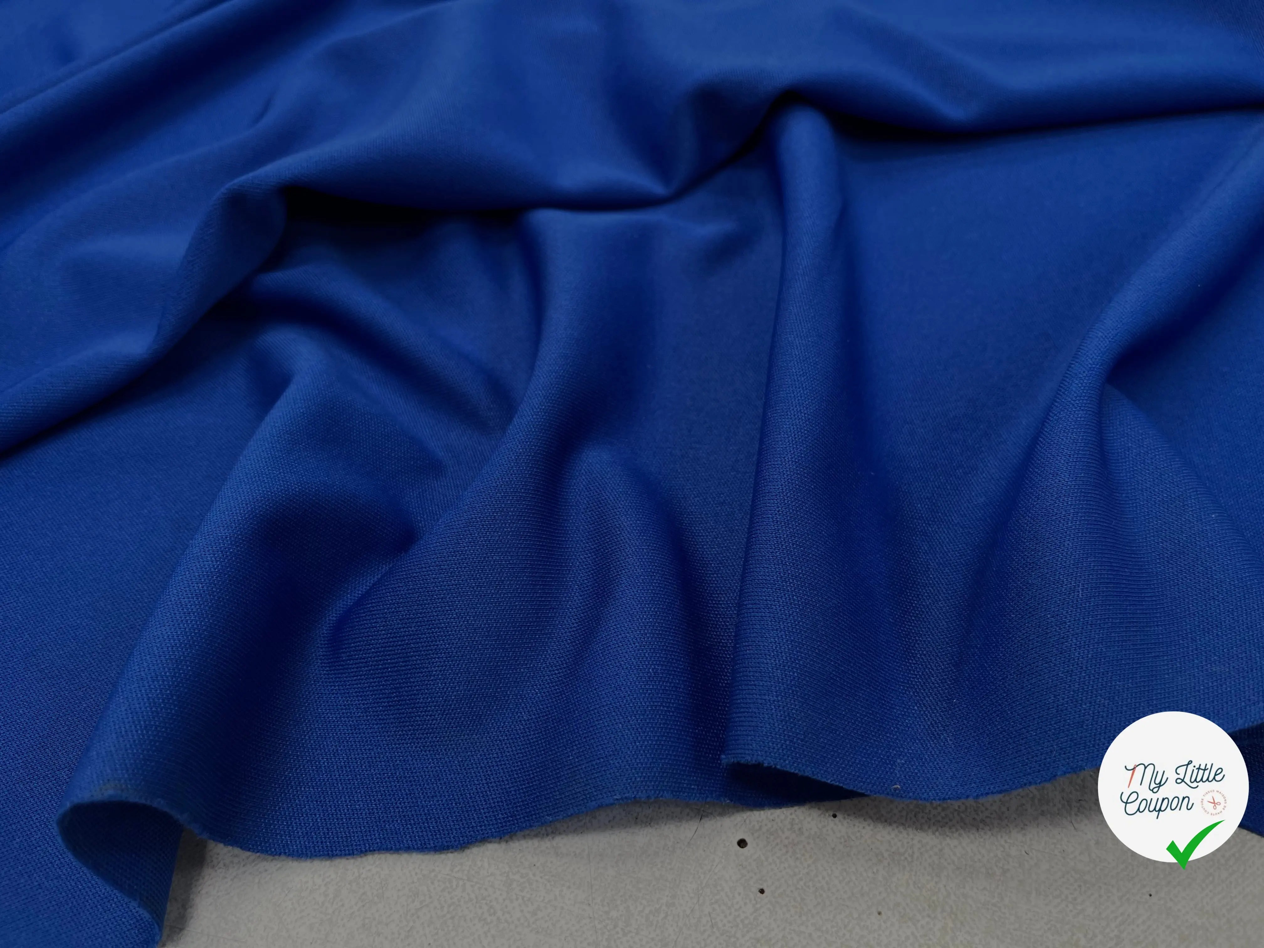 MAILLE LOURD UNI BLEU - My Little Coupon