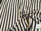 MAILLE LOURDE 100% COTON ÉCRU/MARINE - My Little Coupon