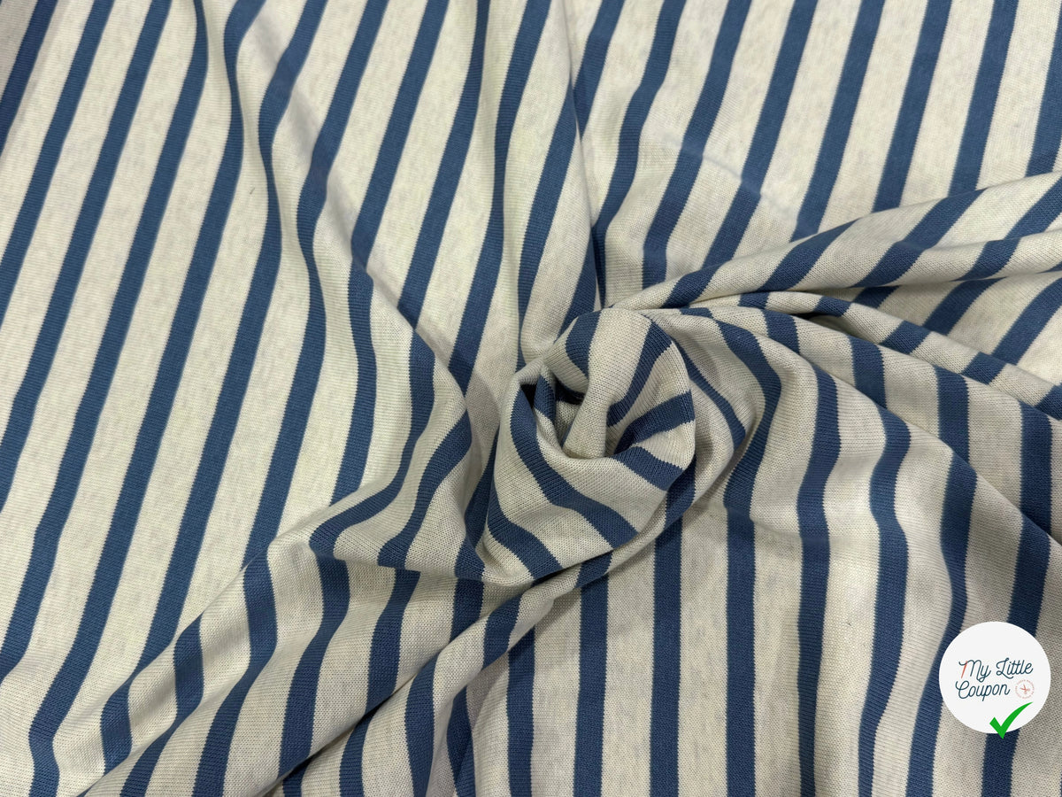 MAILLE LOURDE 100% COTON RAYURES CHANVRE ET MACADAM FABRICATION RÉGION DE TROYES 🇫🇷 - My Little Coupon