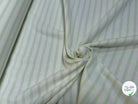 MAILLE LOURDE 100% COTON RAYURES NEIGE/ALOE - My Little Coupon
