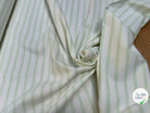MAILLE LOURDE 100% COTON RAYURES NEIGE/ALOE - My Little Coupon
