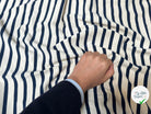 MAILLE LOURDE BLEU SUR ÉCRU FABRICATION FRANÇAISE - My Little Coupon