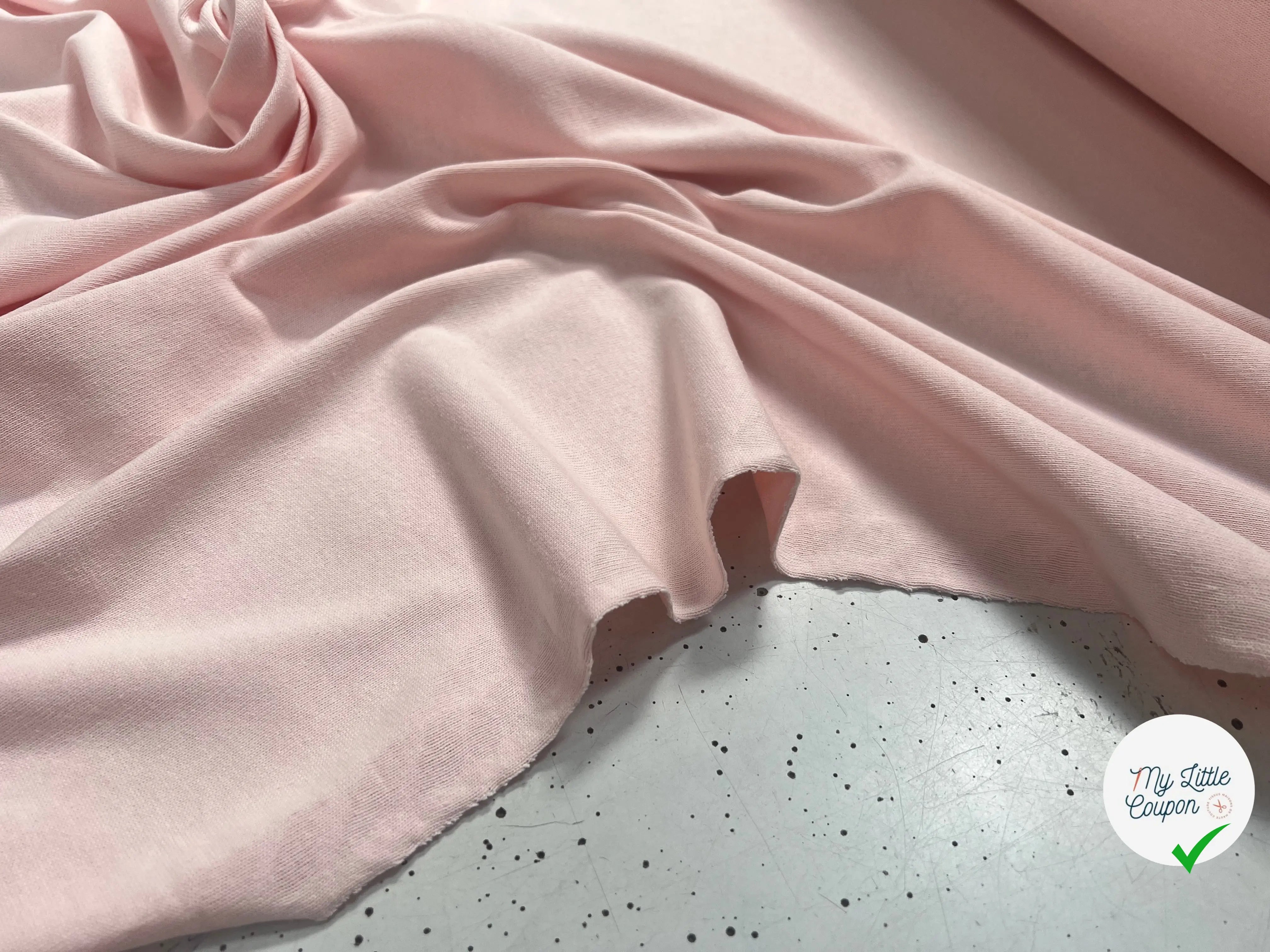 MAILLE LOURDE COTON ROSE BABY PINK - My Little Coupon