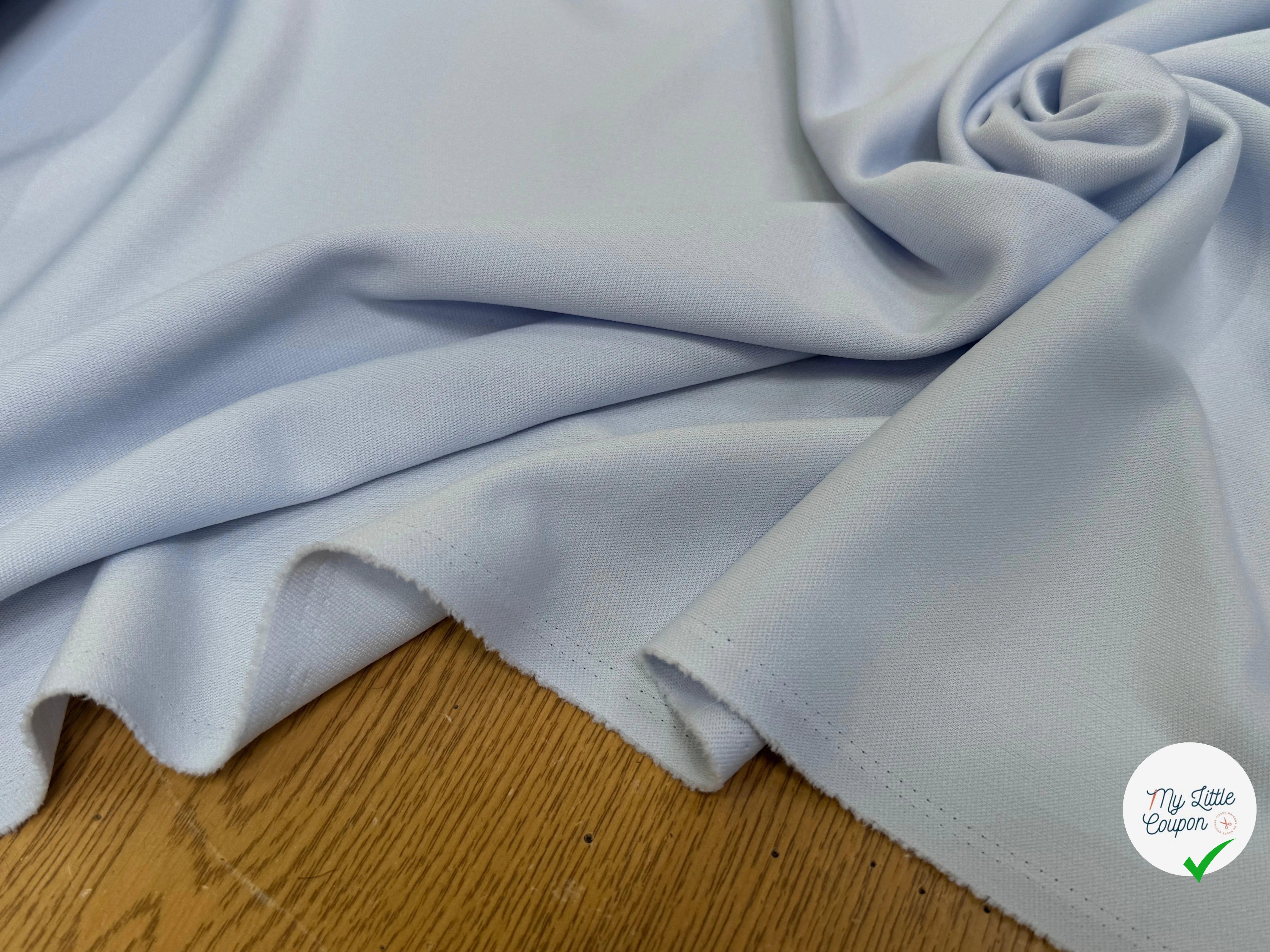 MAILLE LOURDE LÉGÈREMENT CREPÉE SOFT BLUE - My Little Coupon