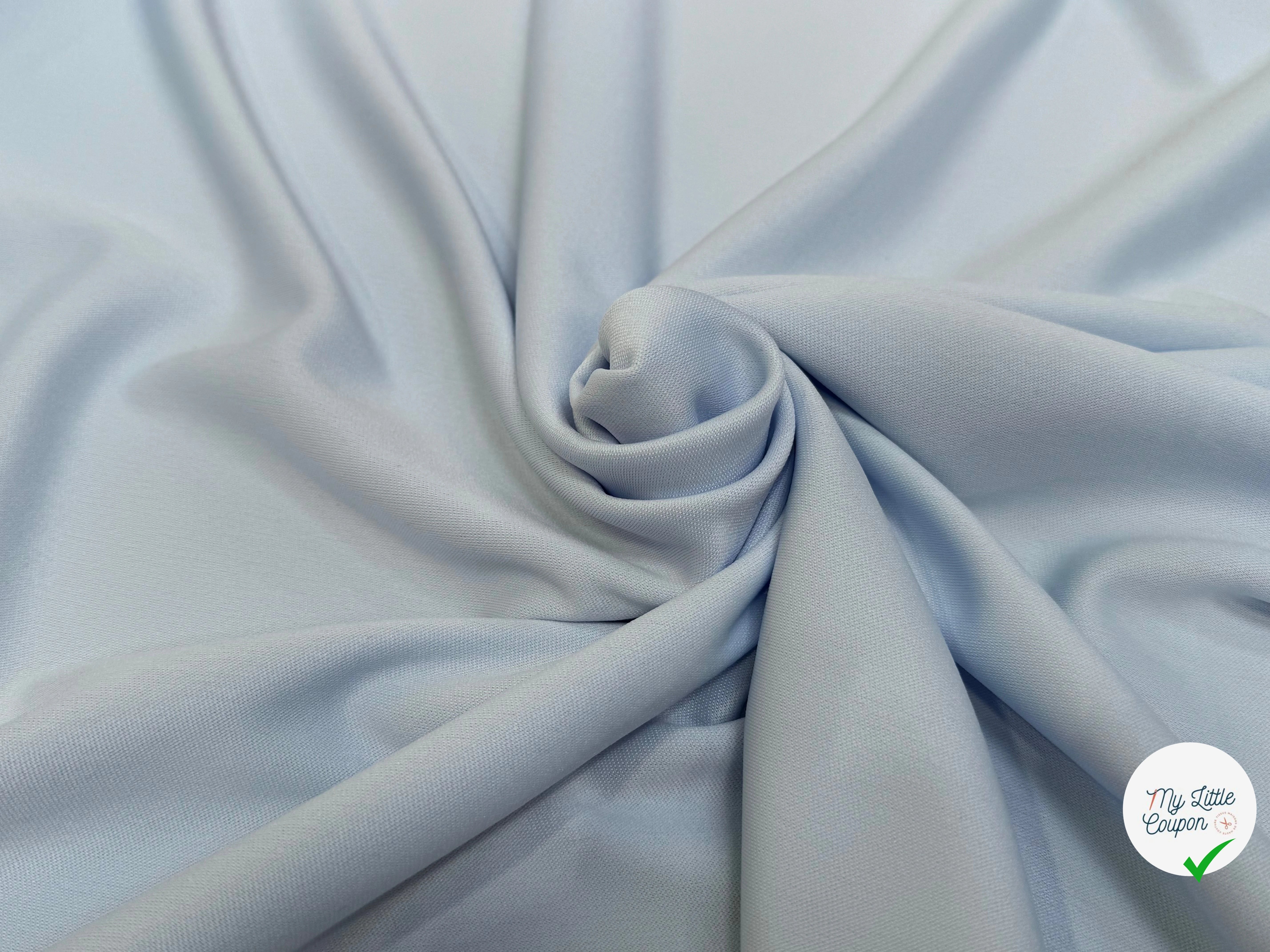 MAILLE LOURDE LÉGÈREMENT CREPÉE SOFT BLUE - My Little Coupon