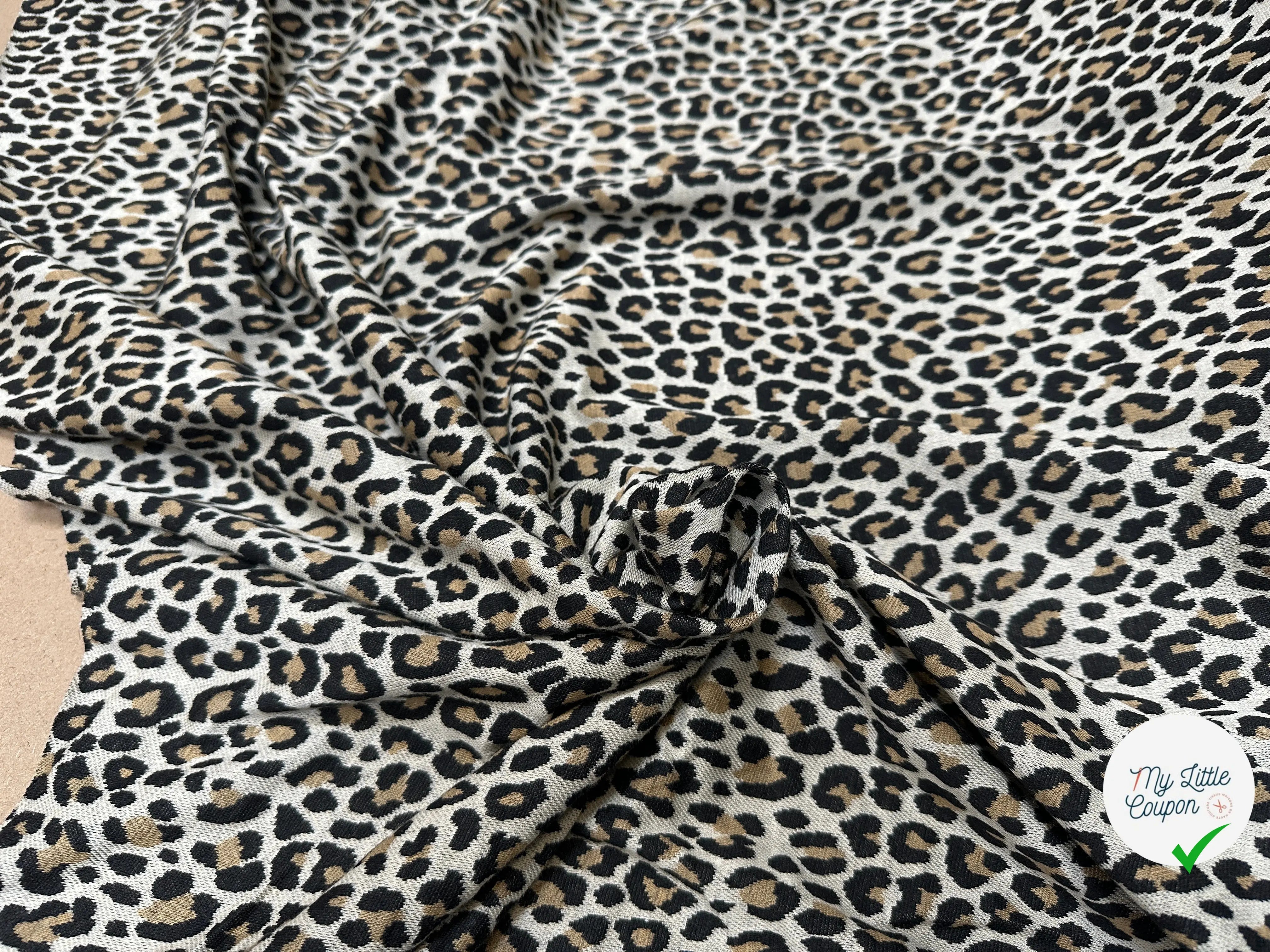 MAILLE LOURDE LÉOPARD GRANDE LAIZE - My Little Coupon