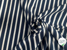MAILLE LOURDE MARINIÈRE BLEU MARINE RAYURES CRÈME - My Little Coupon