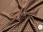 MAILLE LOURDE MOTIFS GÉOMETRIQUES CHOCO MARRON - My Little Coupon