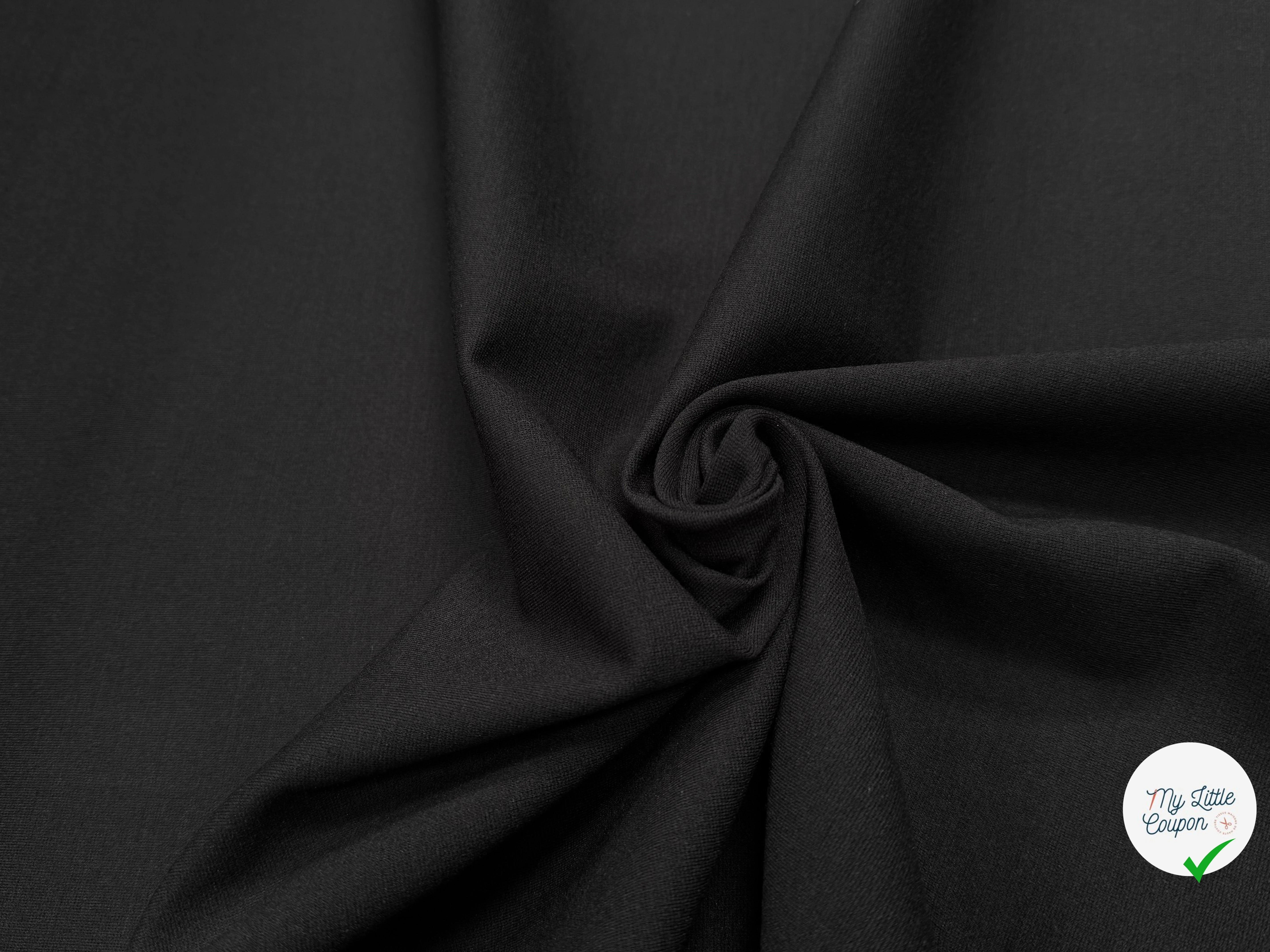 MAILLE LOURDE POLYVISCOSE NOIR 130CM - My Little Coupon