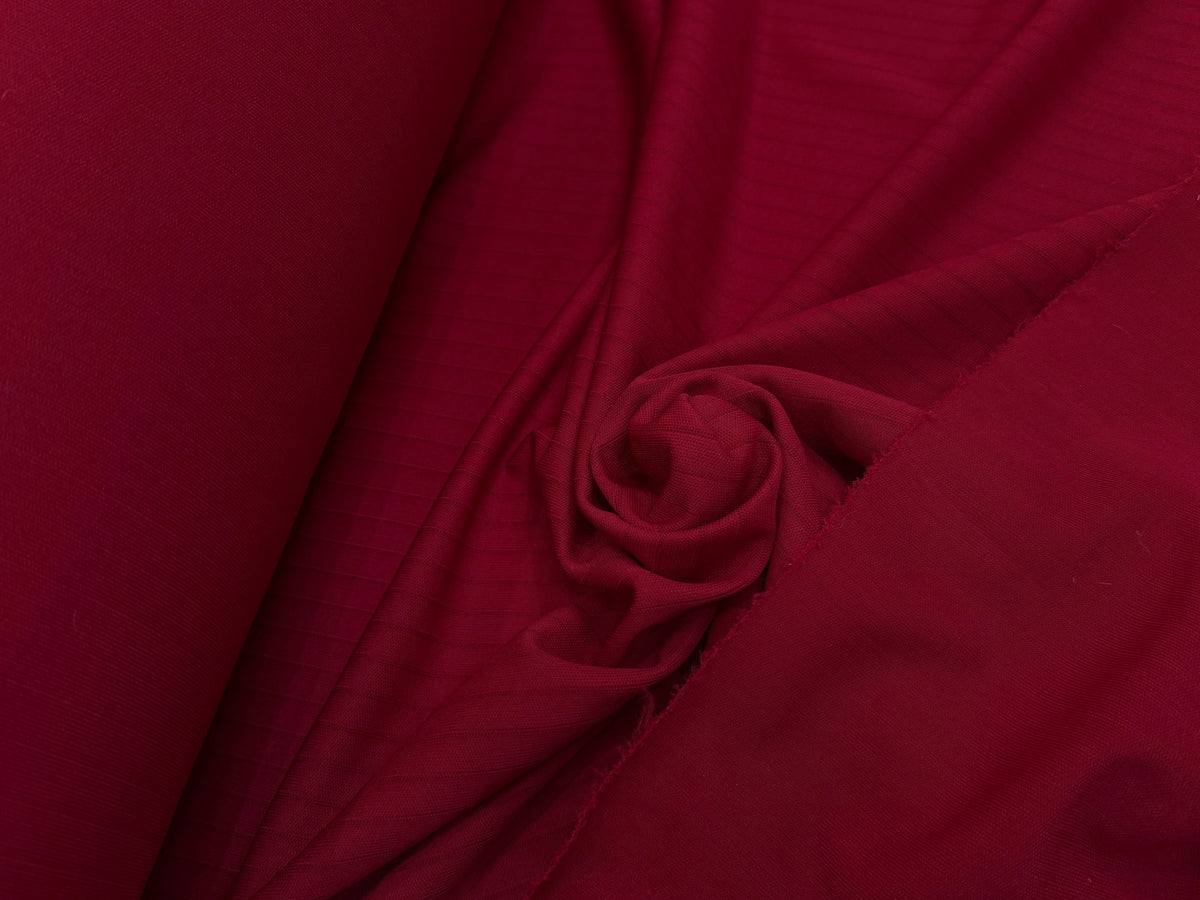 MAILLE LOURDE RAYÉE ROUGE RÊCHE FABRICATION FRANÇAISE - My Little Coupon