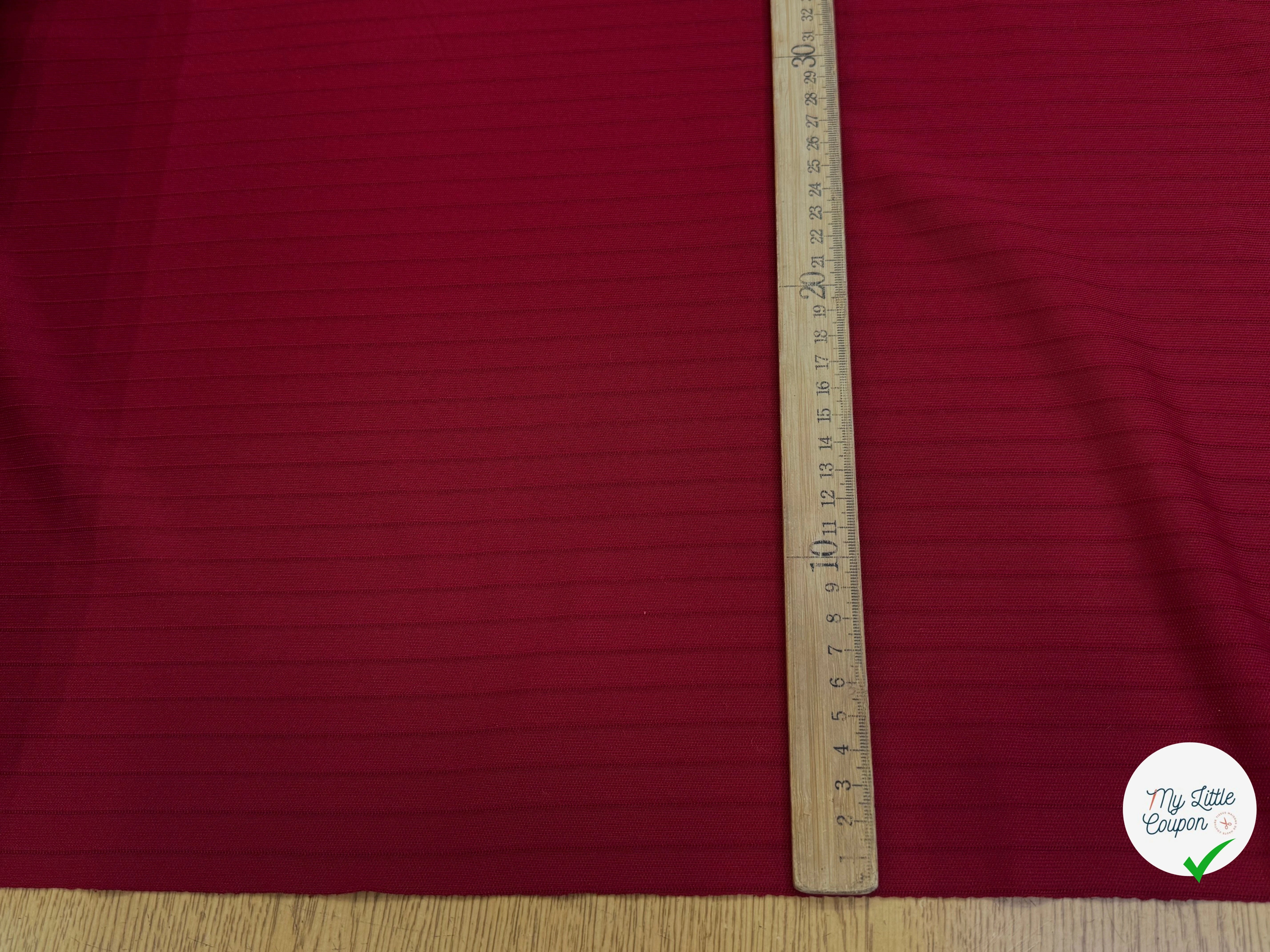 MAILLE LOURDE RAYÉE ROUGE RÊCHE FABRICATION FRANÇAISE - My Little Coupon