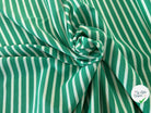MAILLE LOURDE RAYURES CREME FOND VERT - My Little Coupon