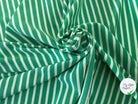 MAILLE LOURDE RAYURES CREME FOND VERT - My Little Coupon