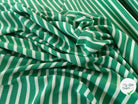 MAILLE LOURDE RAYURES CREME FOND VERT - My Little Coupon