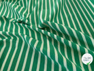 MAILLE LOURDE RAYURES CREME FOND VERT - My Little Coupon
