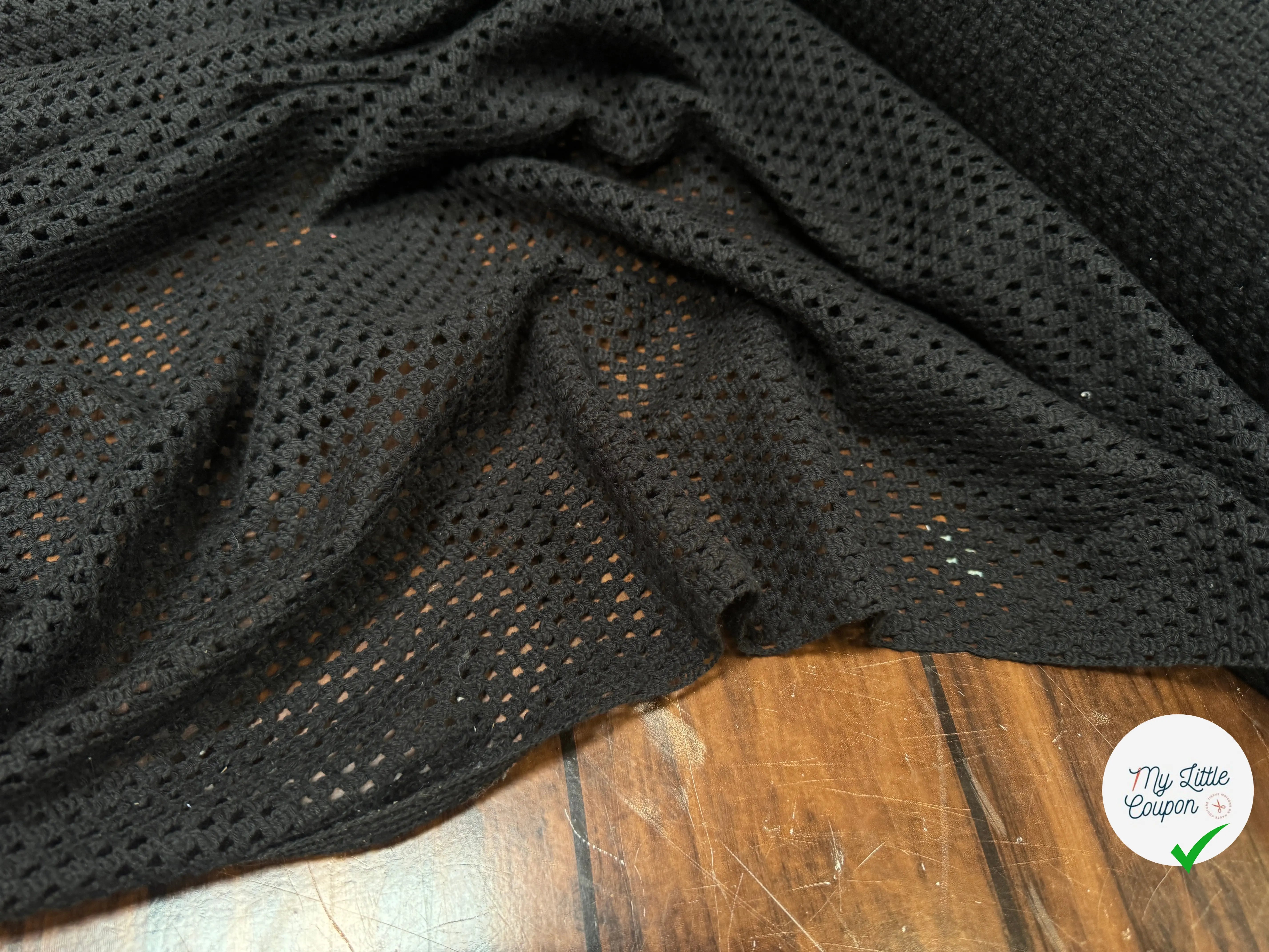 MAILLE MESH COTON NOIR - My Little Coupon