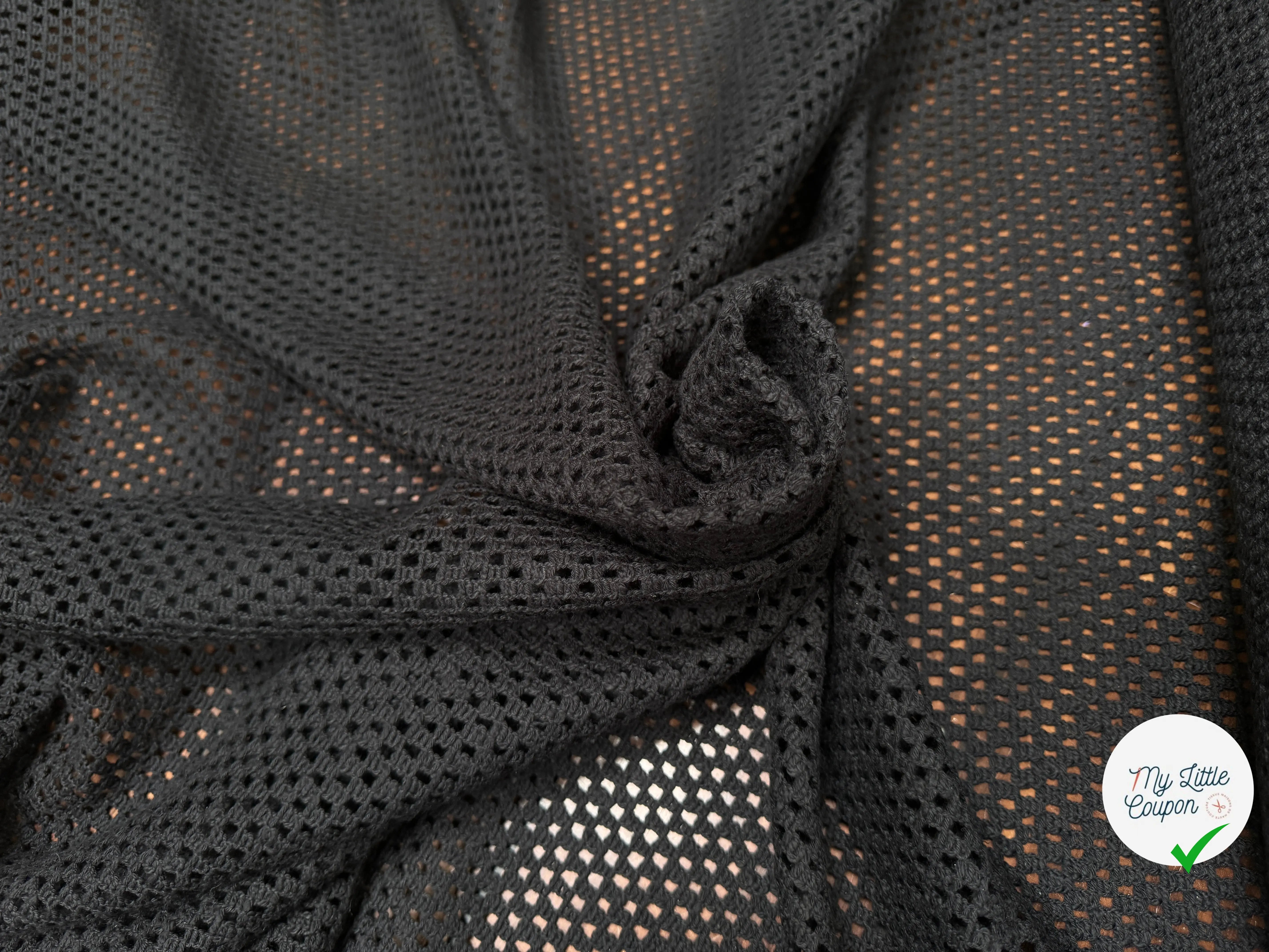 MAILLE MESH COTON NOIR - My Little Coupon